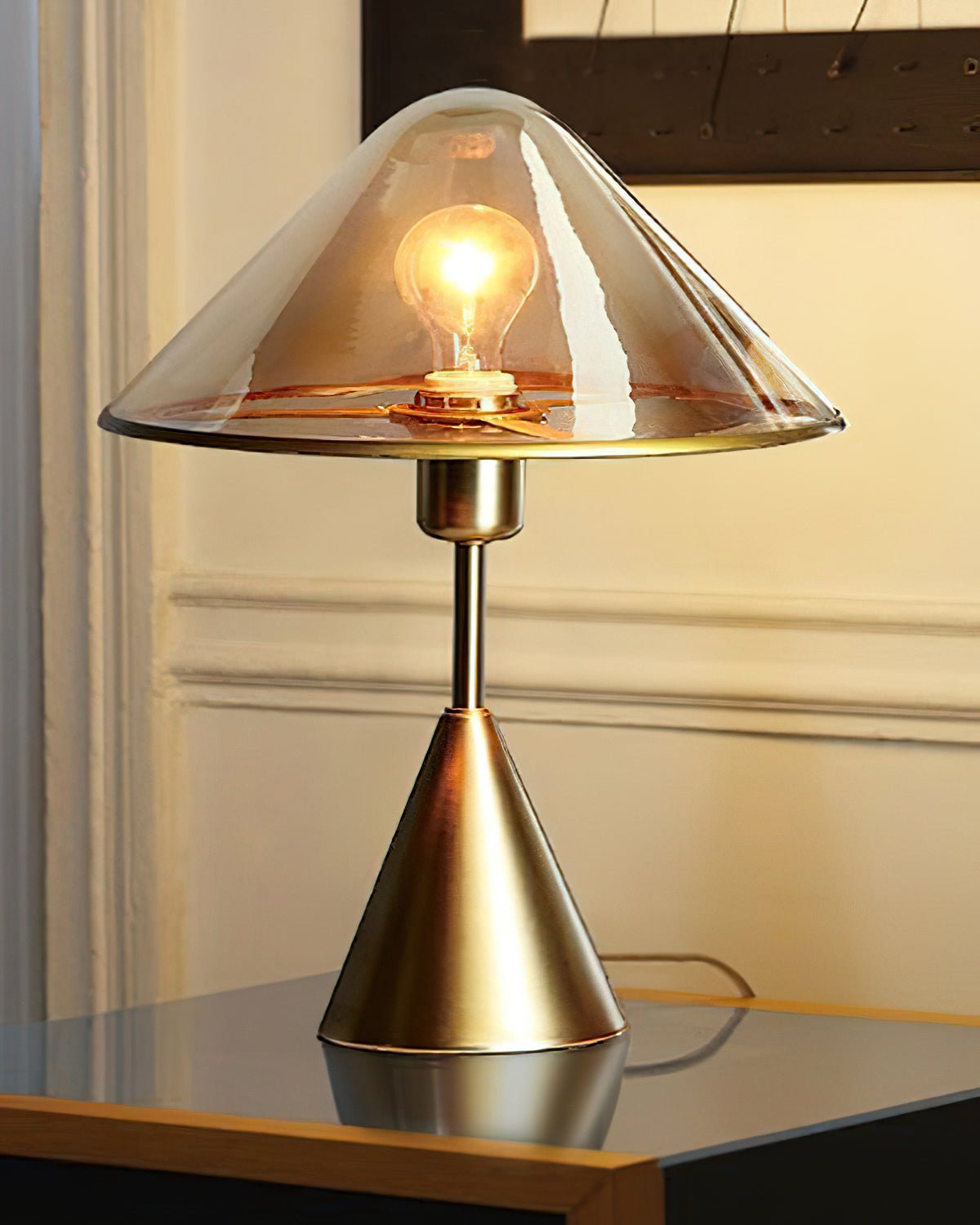 Mushroom Contemporary Metal Table Lamp - Blowlighting