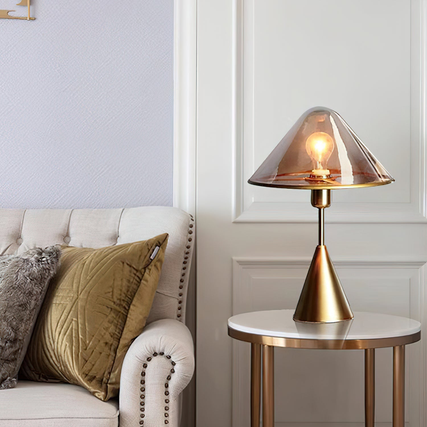 Mushroom Contemporary Metal Table Lamp - Blowlighting