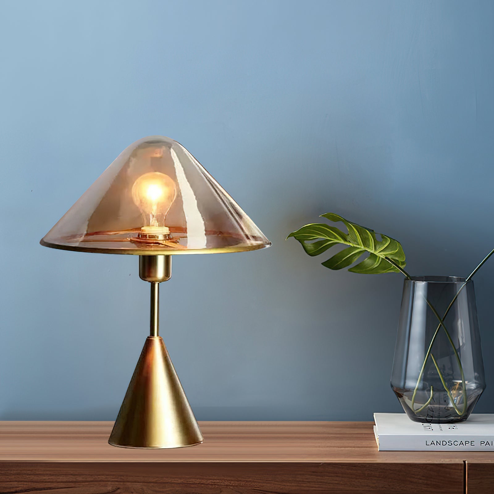 Mushroom Contemporary Metal Table Lamp - Blowlighting