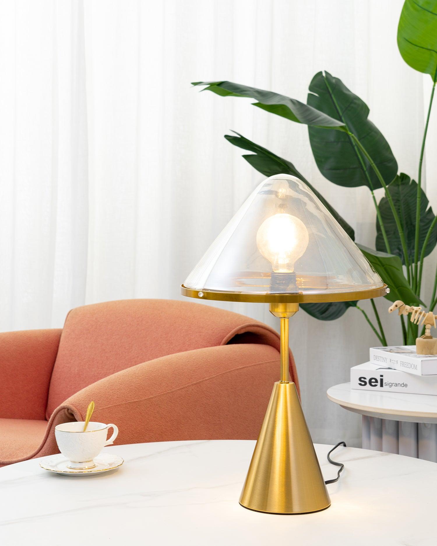 Mushroom Contemporary Metal Table Lamp - Blowlighting