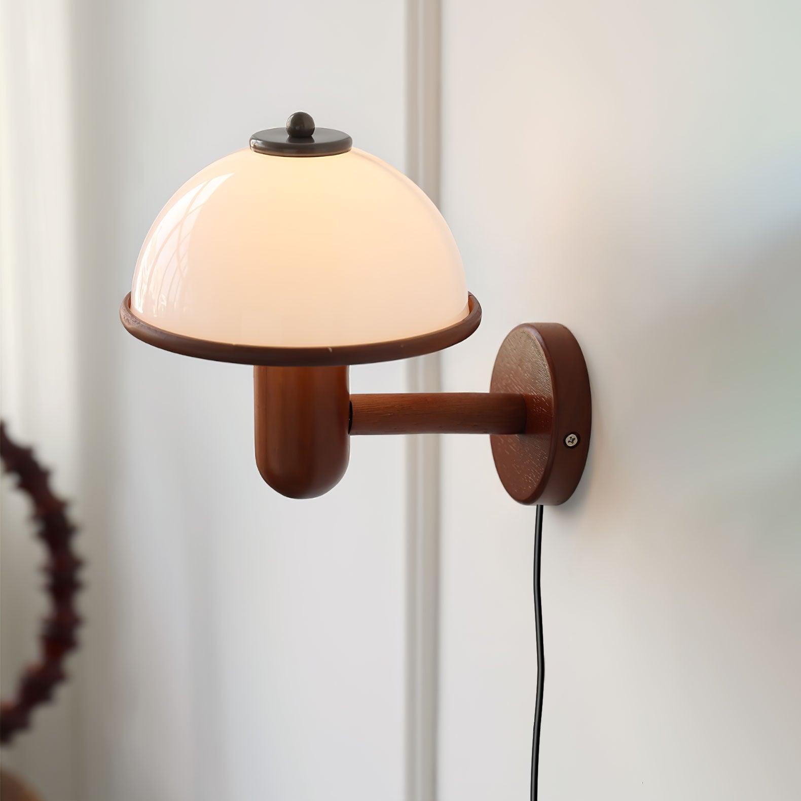 Mushroom Wood Wall Lamp - Blowlighting
