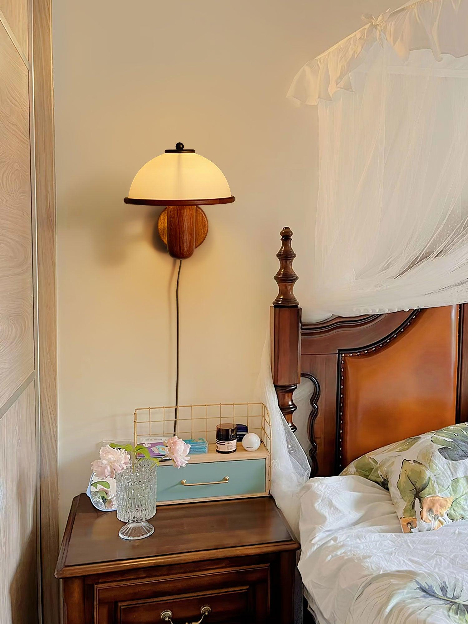Mushroom Wood Wall Lamp - Blowlighting