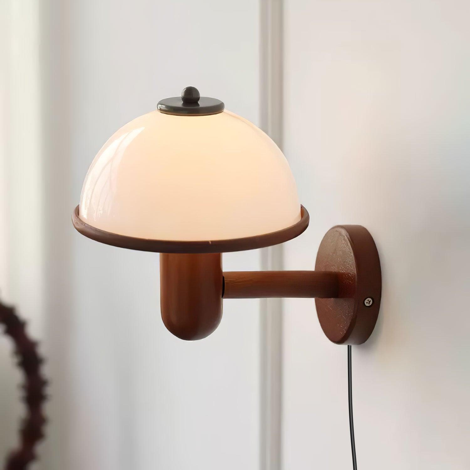Mushroom Wood Wall Lamp - Blowlighting
