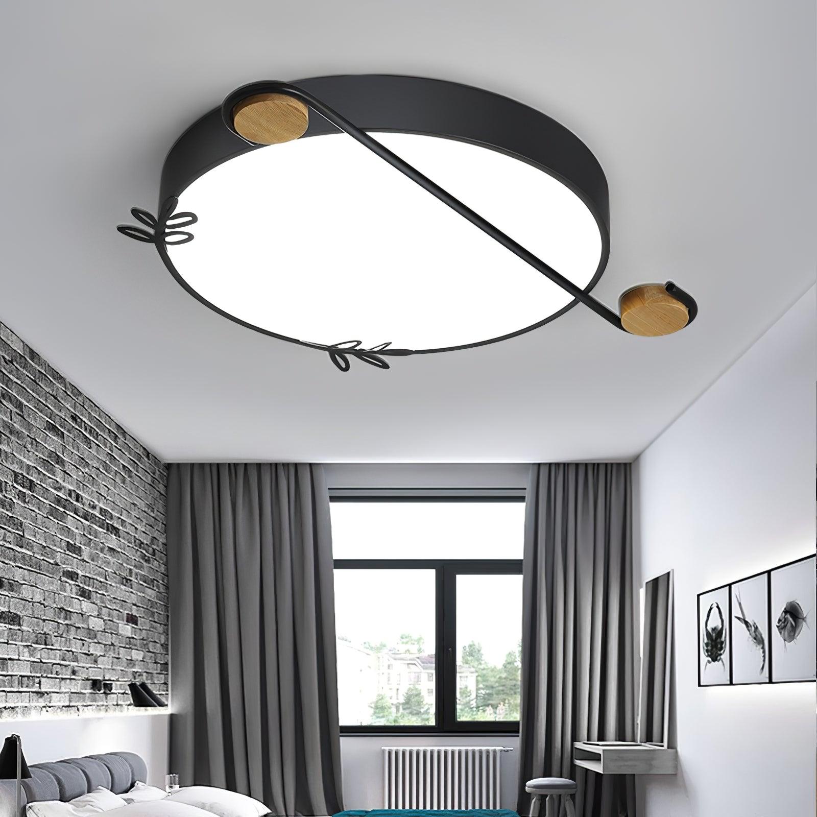 Musical Note Round Ceiling Lamp - Blowlighting