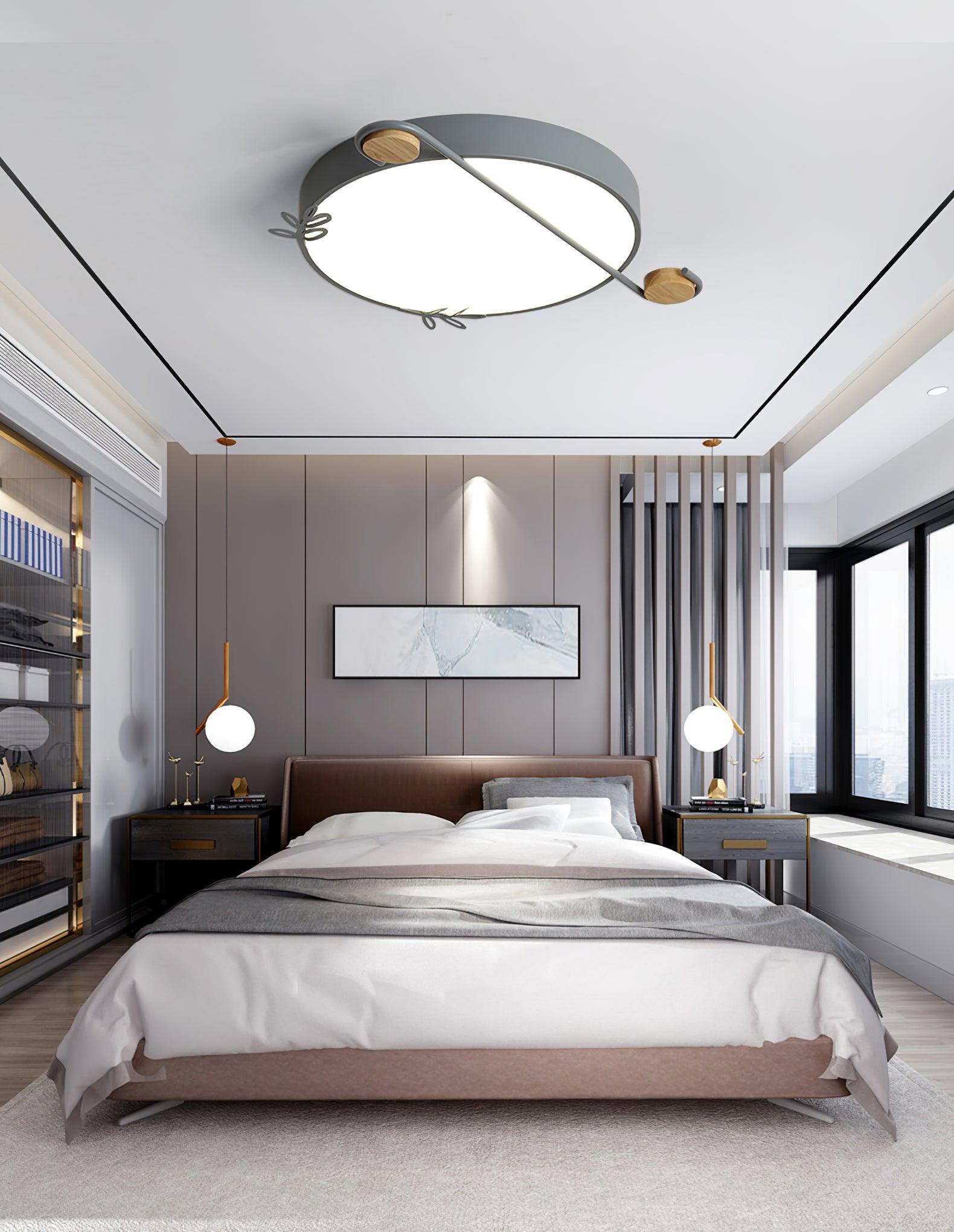 Musical Note Round Ceiling Lamp - Blowlighting