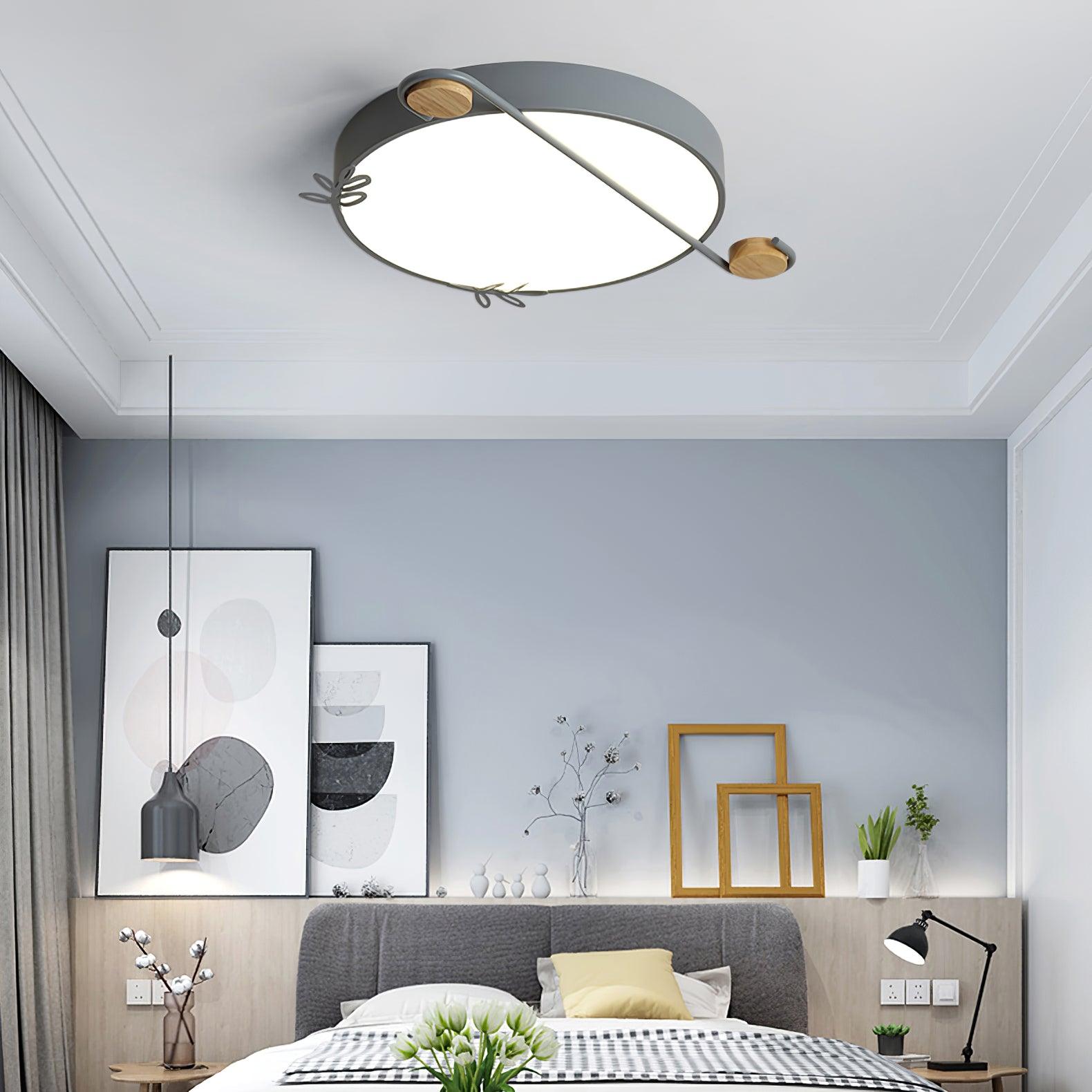 Musical Note Round Ceiling Lamp - Blowlighting