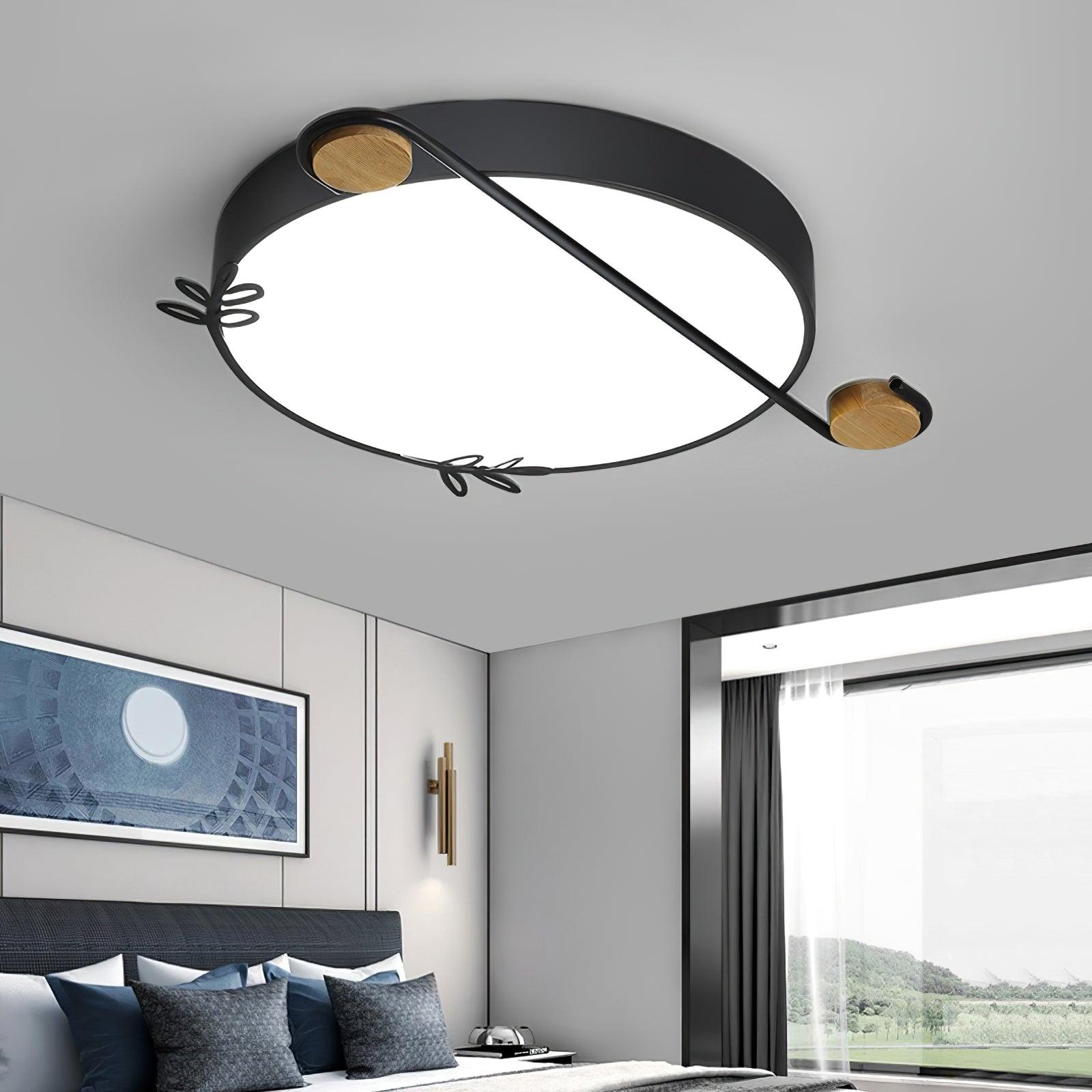 Musical Note Round Ceiling Lamp - Blowlighting