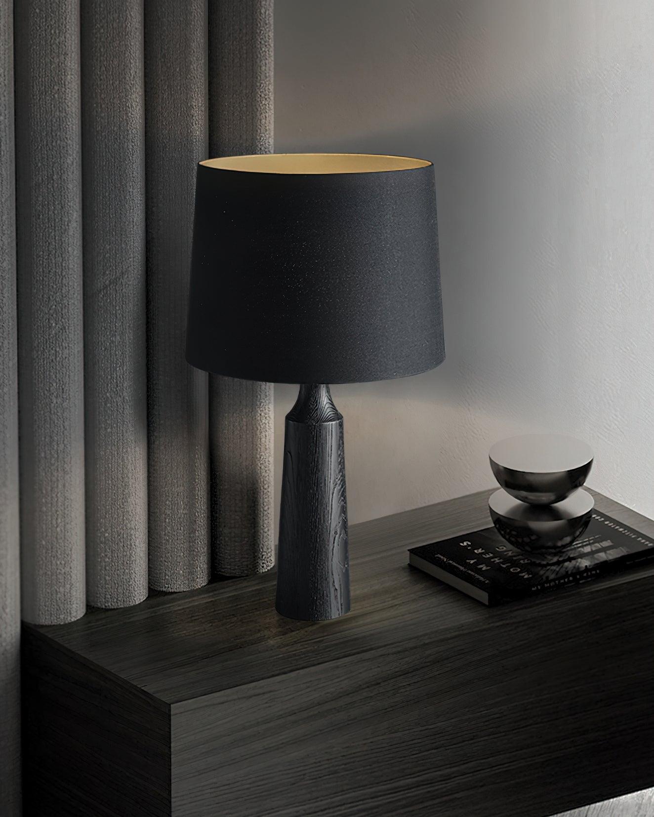 Harry Contemporary Wood Table Lamp - Blowlighting