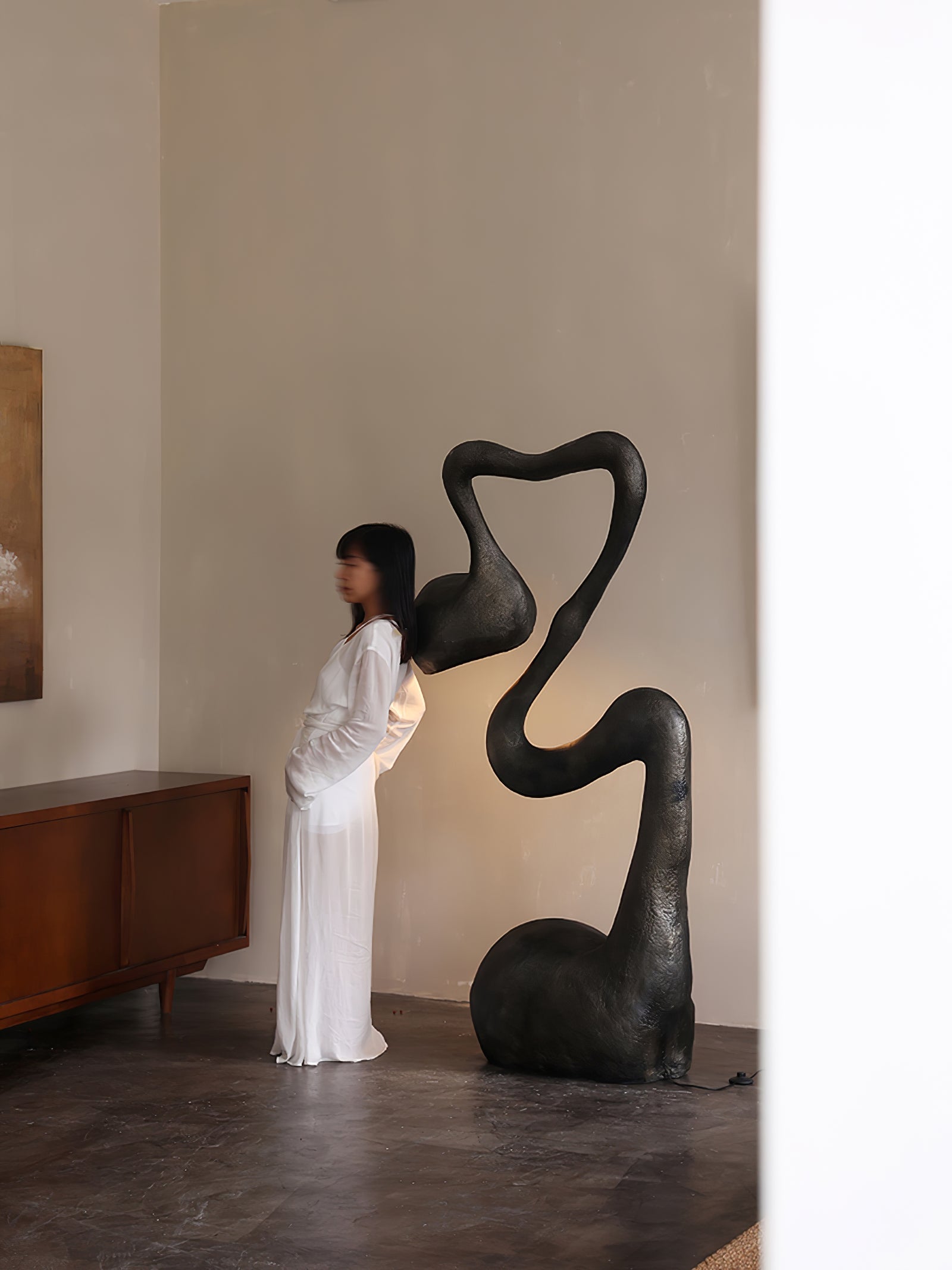 Olcarus Organic Ceramic Floor Lamp - Blowlighting
