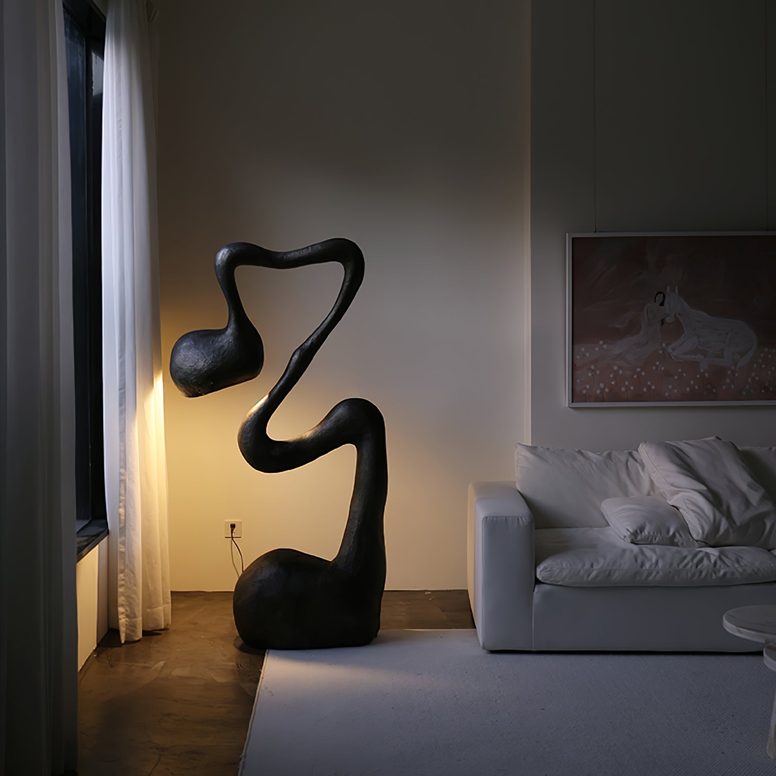 Olcarus Organic Ceramic Floor Lamp - Blowlighting
