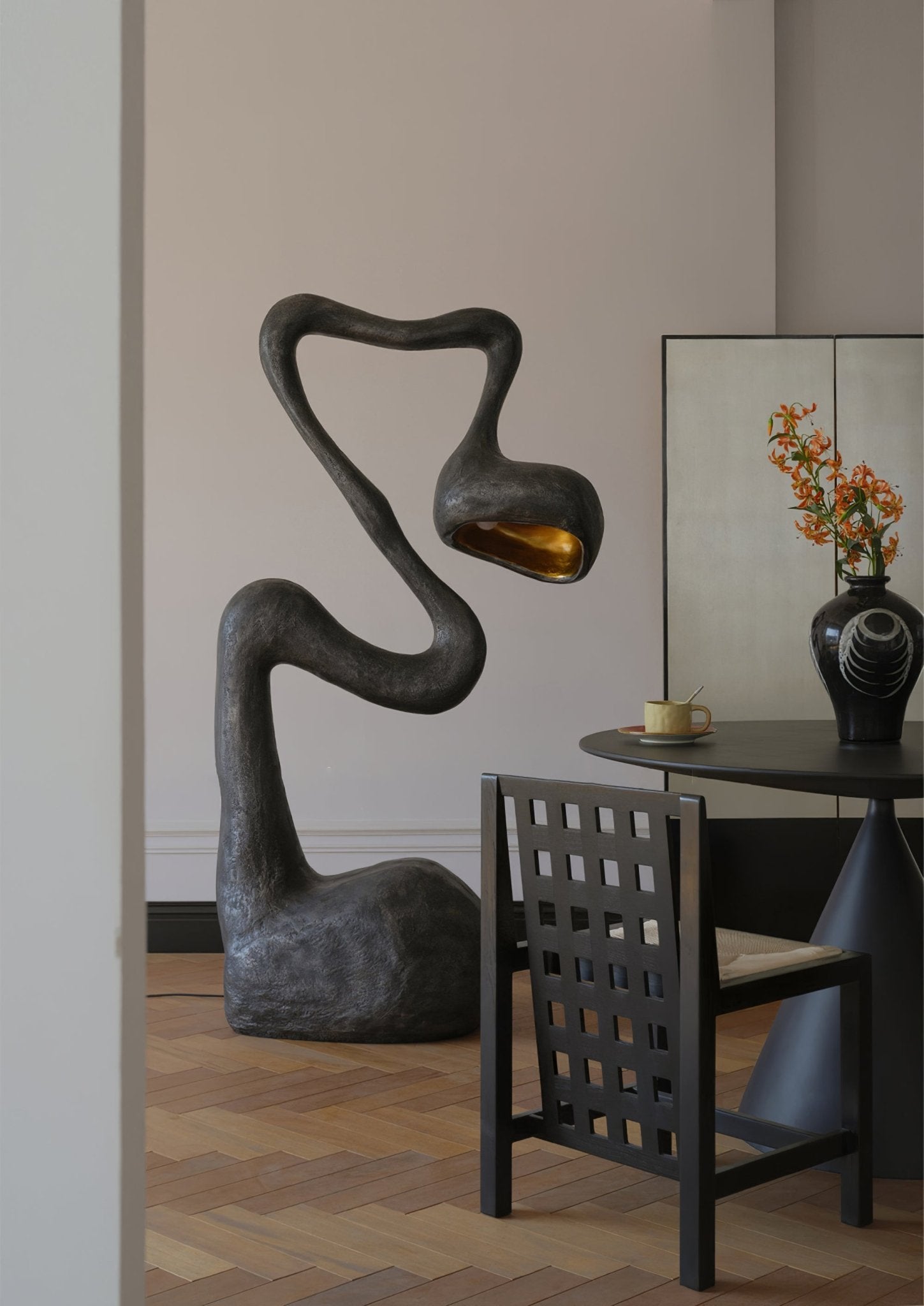 Olcarus Organic Ceramic Floor Lamp - Blowlighting