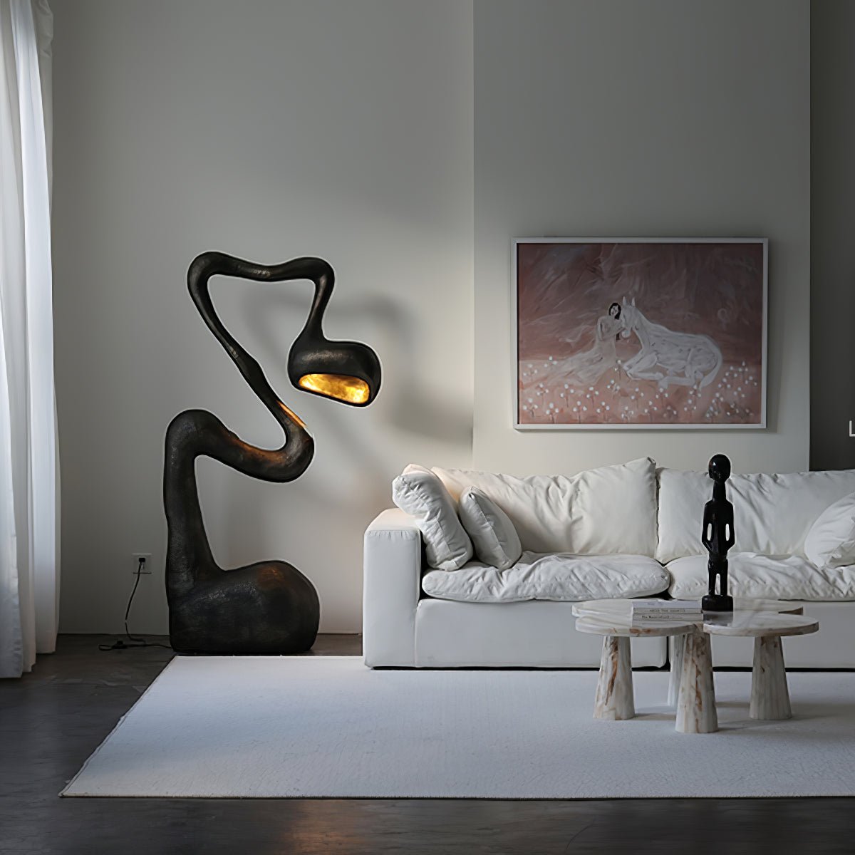 Olcarus Organic Ceramic Floor Lamp - Blowlighting