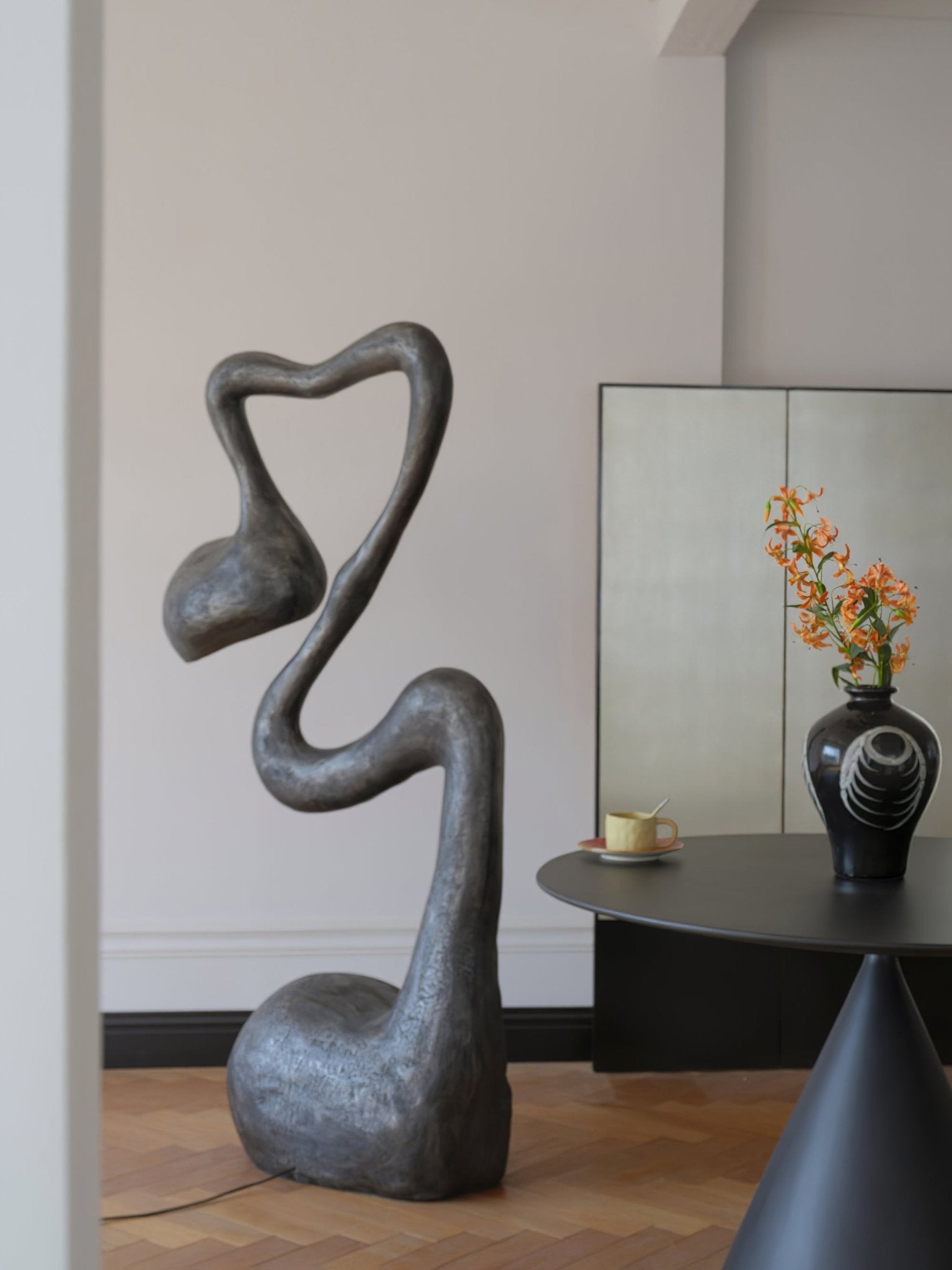 Olcarus Organic Ceramic Floor Lamp - Blowlighting