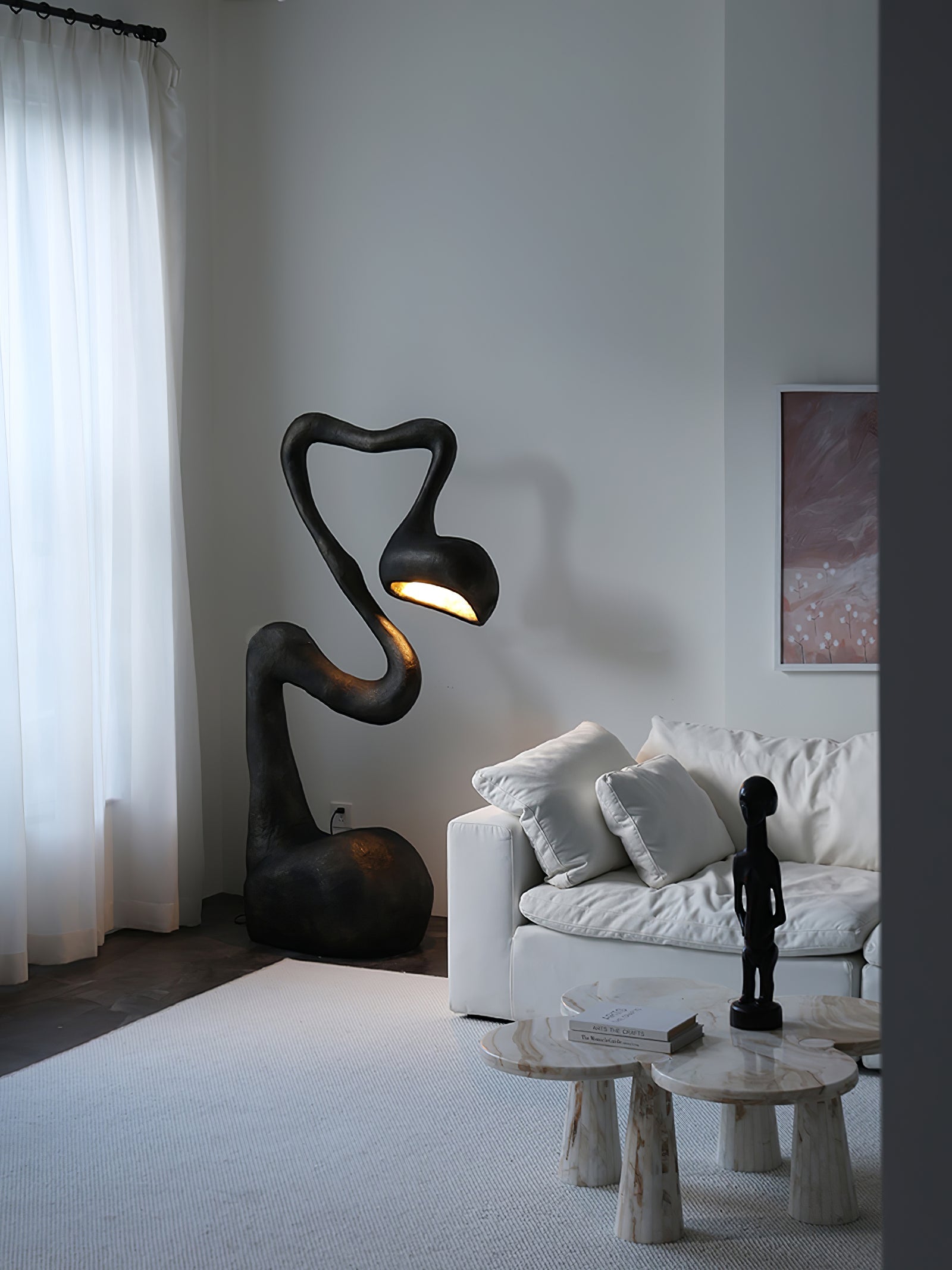 Olcarus Organic Ceramic Floor Lamp - Blowlighting