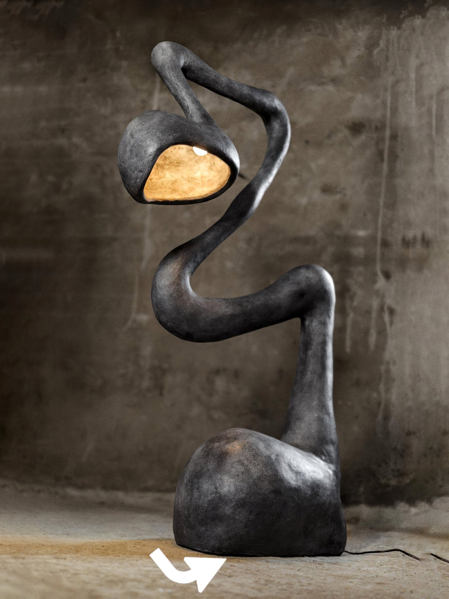 Olcarus Organic Ceramic Floor Lamp - Blowlighting