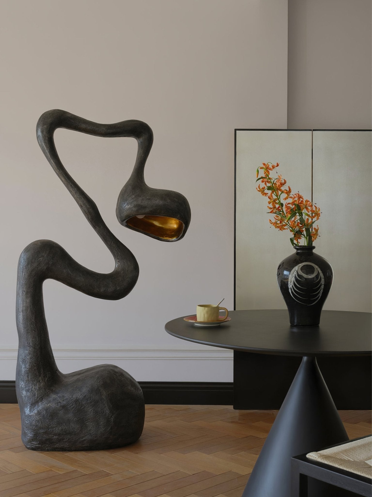 Olcarus Organic Ceramic Floor Lamp - Blowlighting