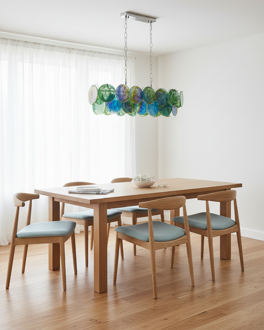 Mystic Art Deco Glass Chandelier