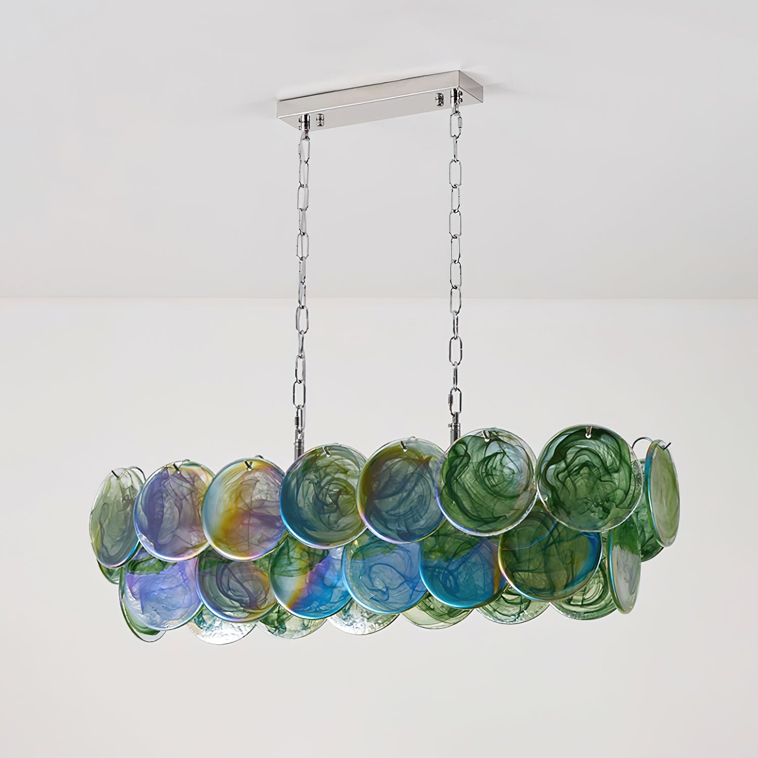 Mystic Art Deco Glass Chandelier