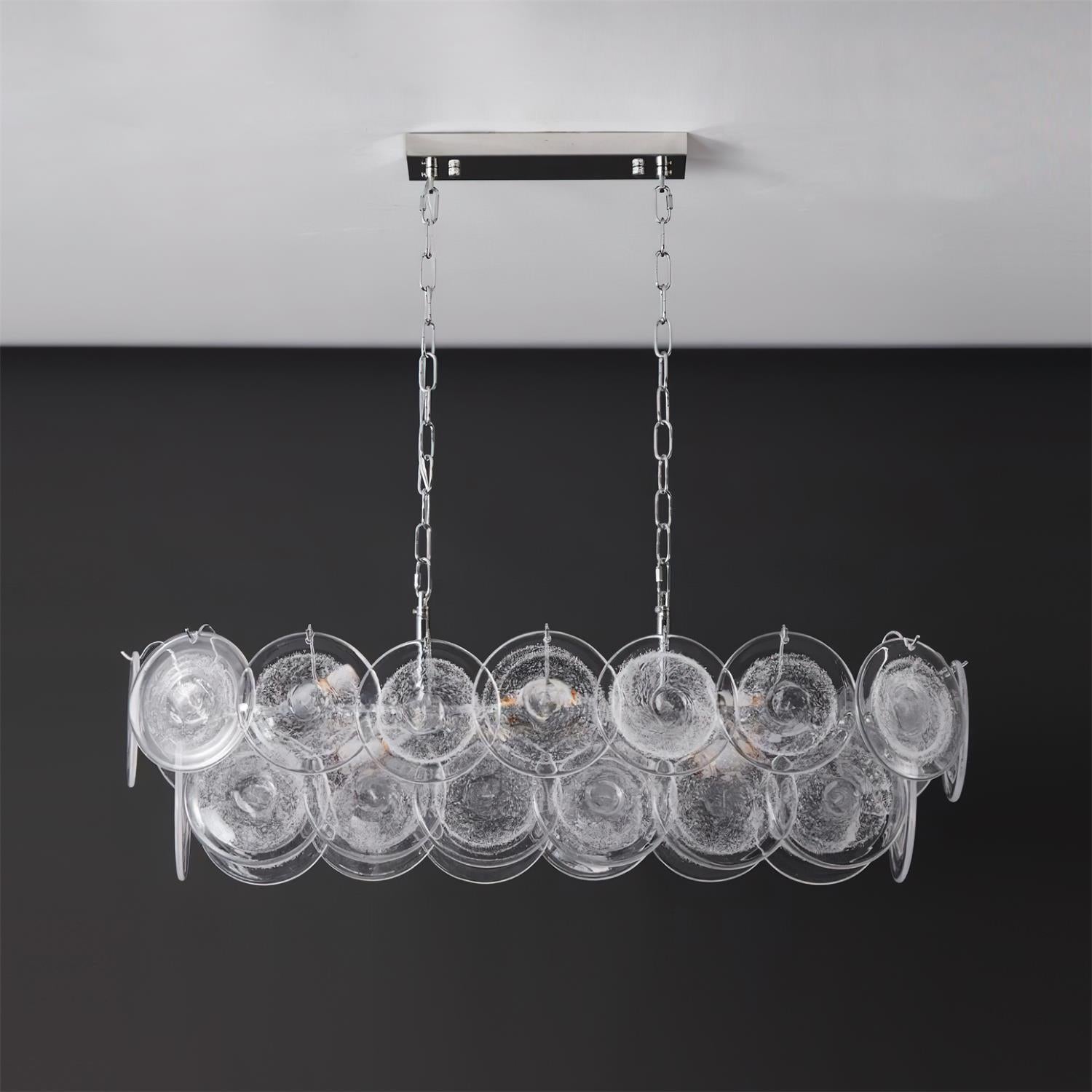 Mystic Art Deco Glass Chandelier