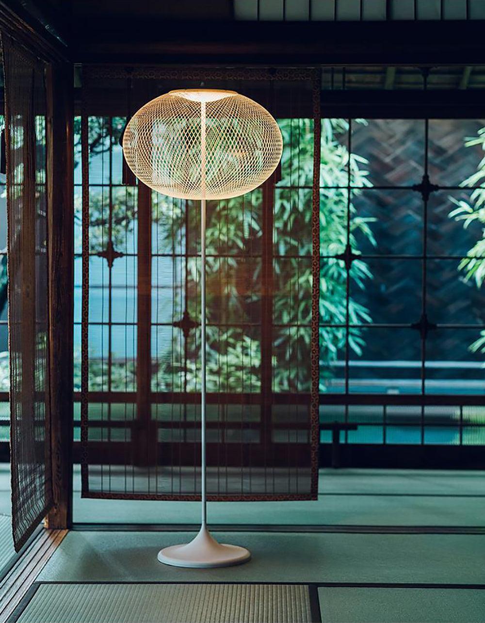 Metallic Meshwork Floor Lamp - Blowlighting