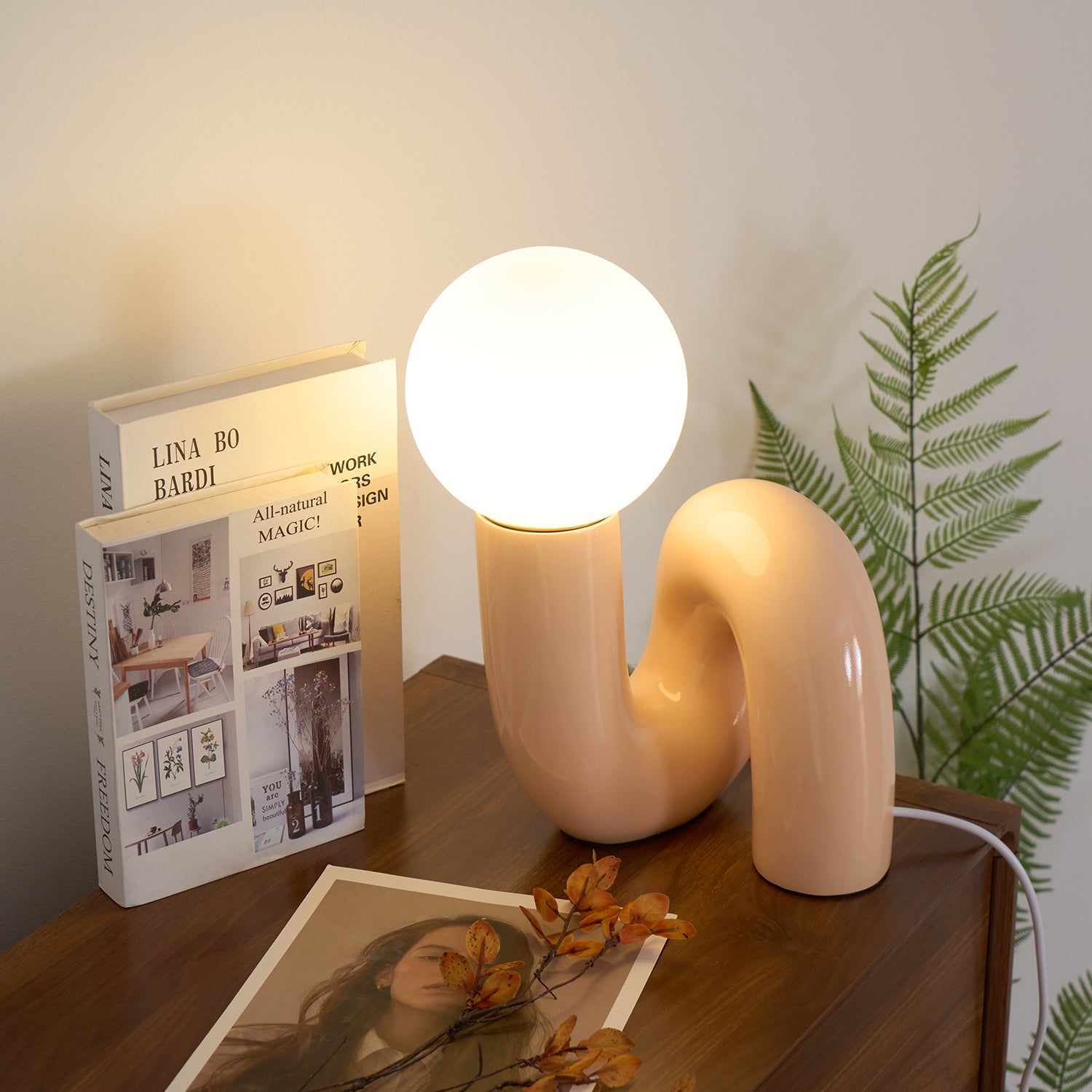 Playful N Shape Table Lamp - Blowlighting