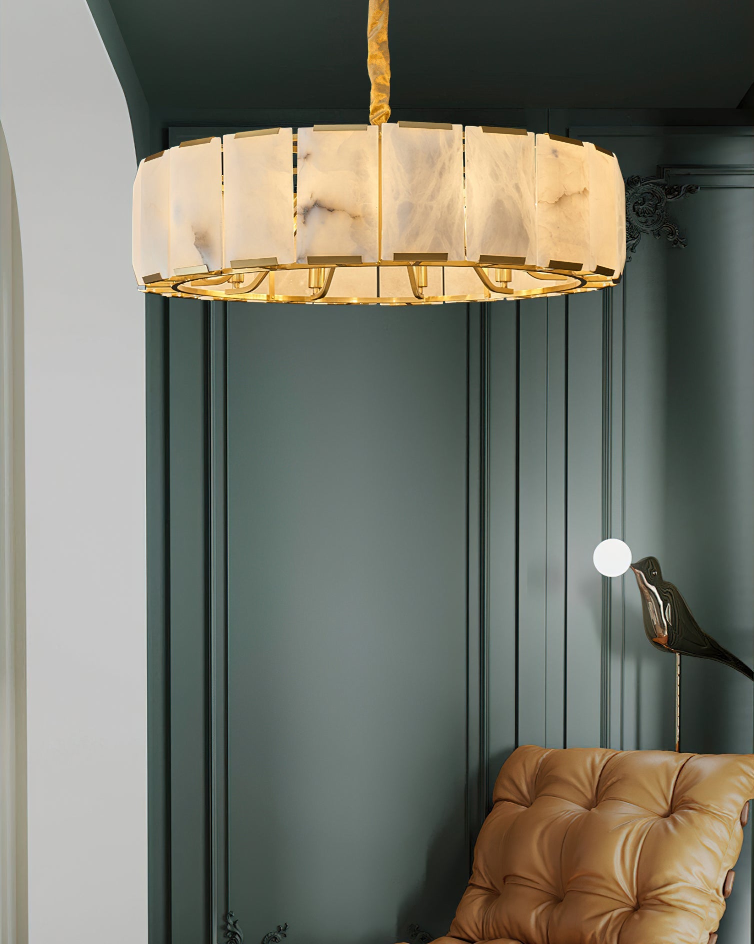 Nashima Modern Alabaster Chandelier