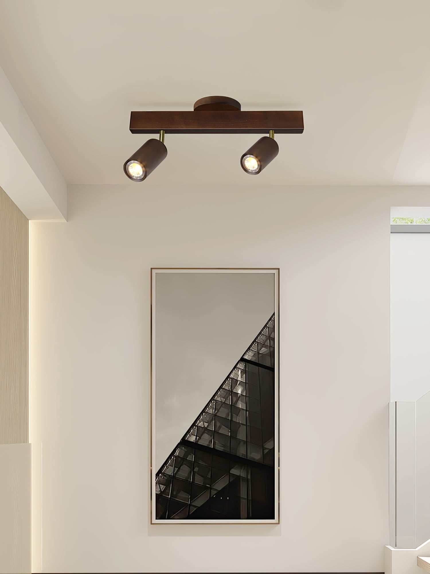 Natural Wood Beam Spotlight Light - Blowlighting