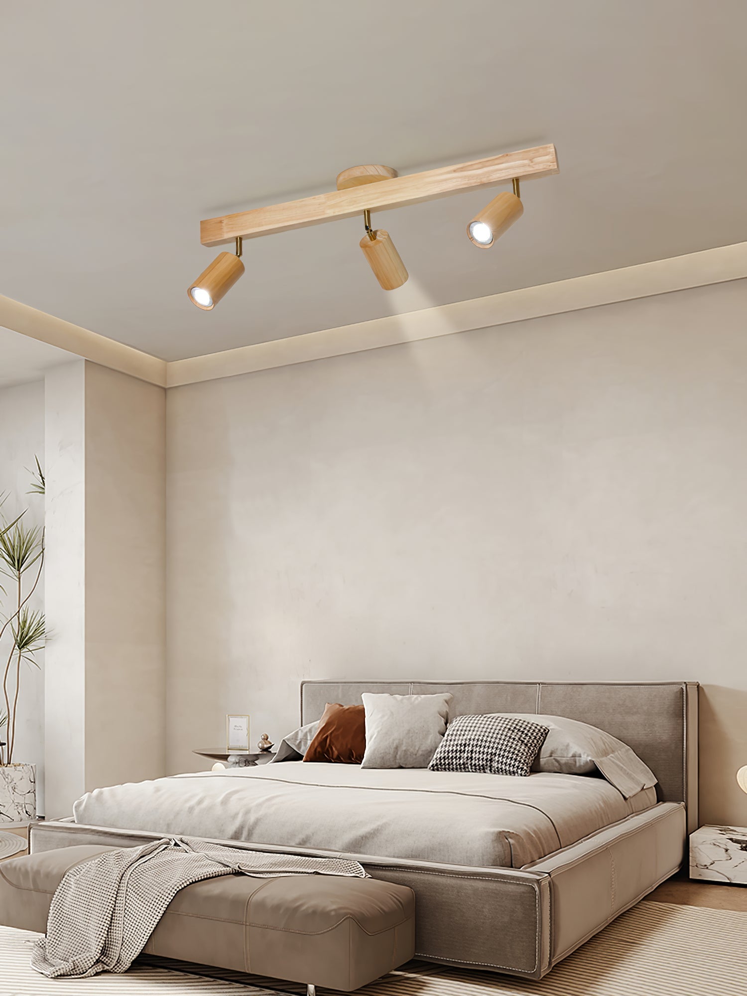 Natural Wood Beam Spotlight Light - Blowlighting