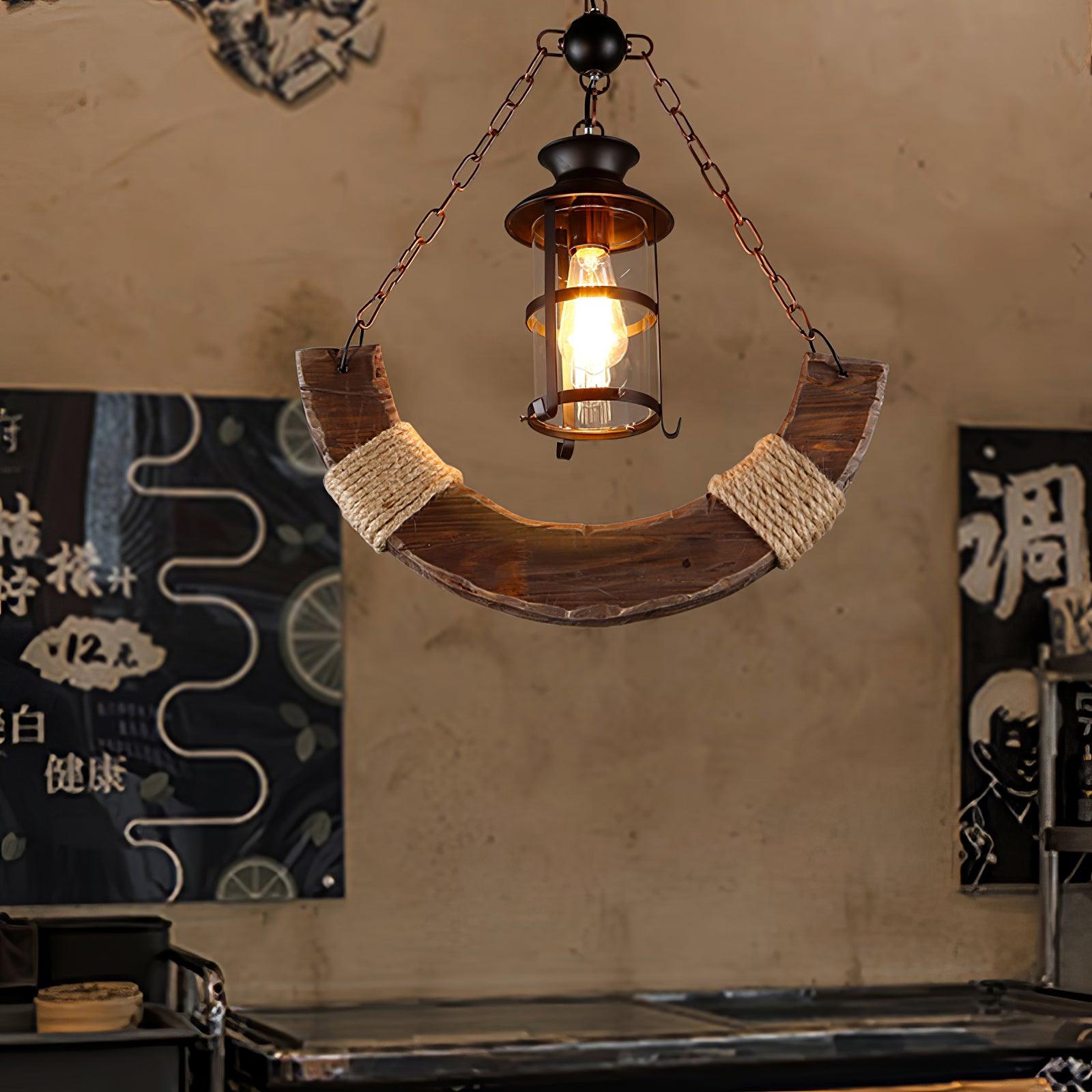 Aurzorir Vintage Wood Chandelier - Blowlighting