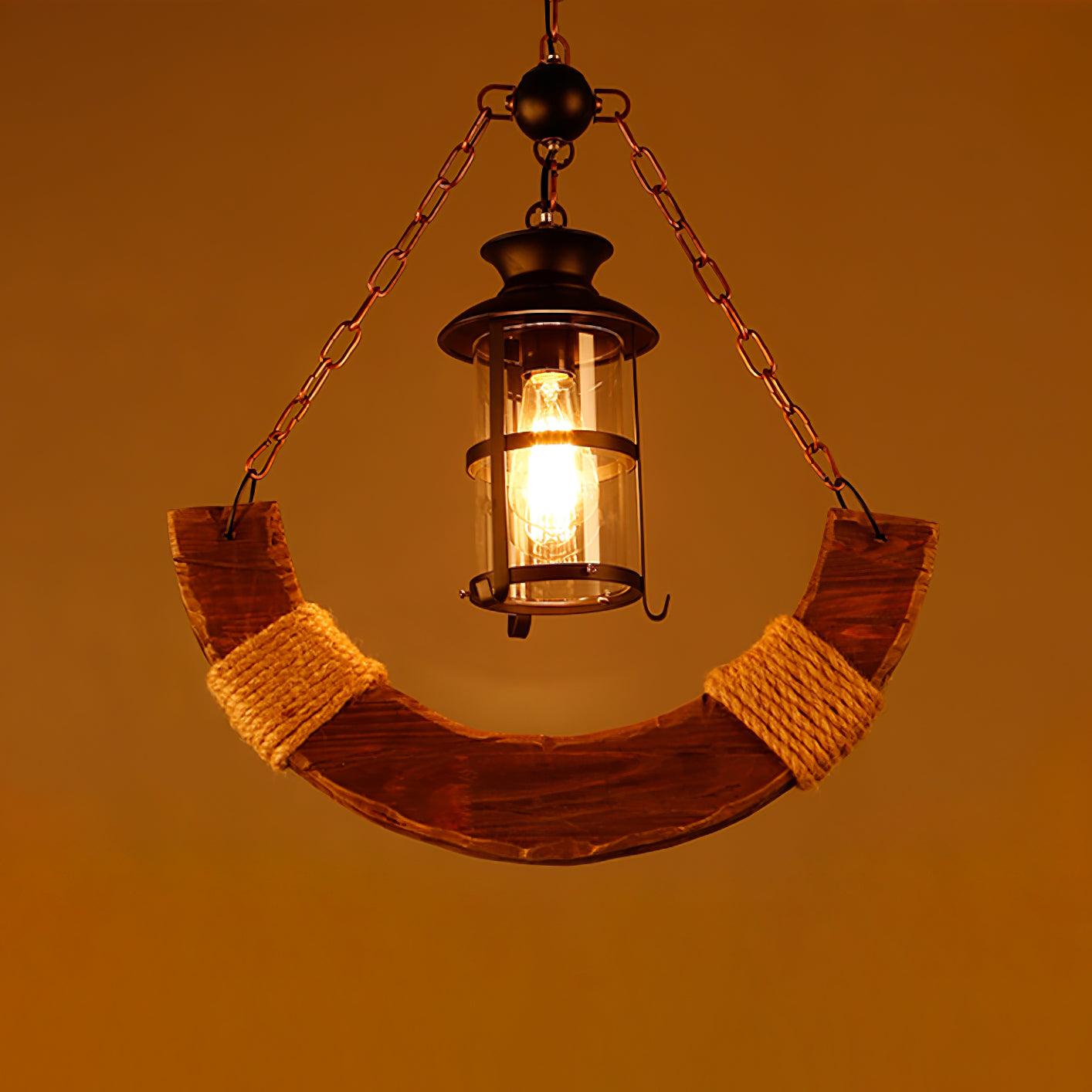 Aurzorir Vintage Wood Chandelier - Blowlighting