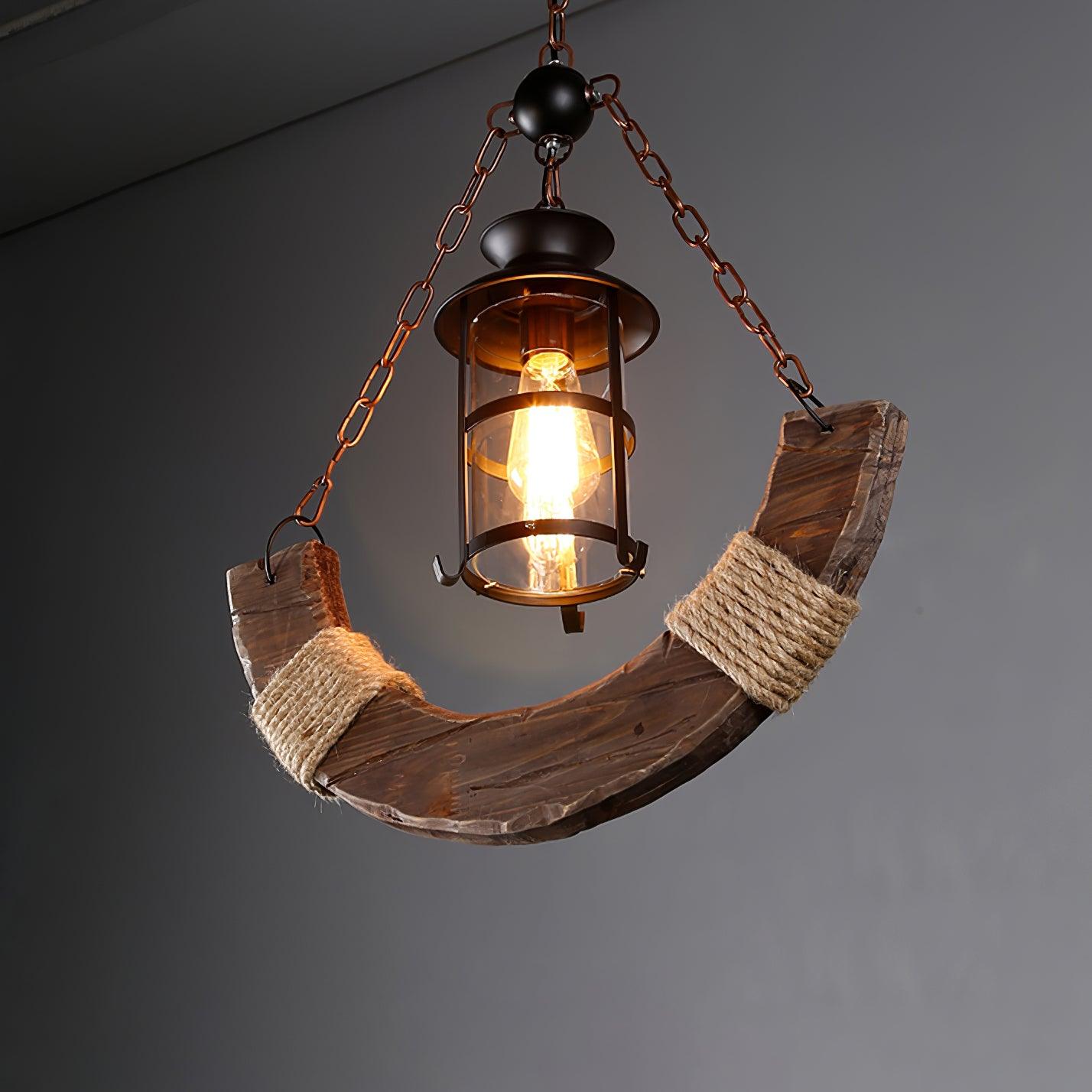 Aurzorir Vintage Wood Chandelier - Blowlighting