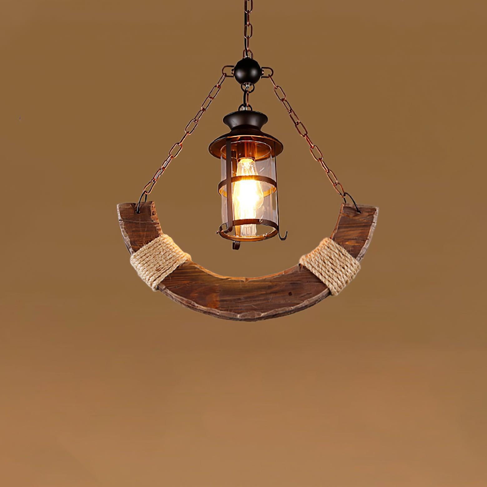 Aurzorir Vintage Wood Chandelier - Blowlighting