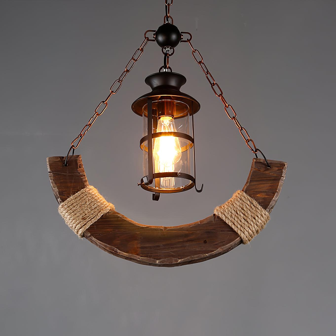 Aurzorir Vintage Wood Chandelier - Blowlighting