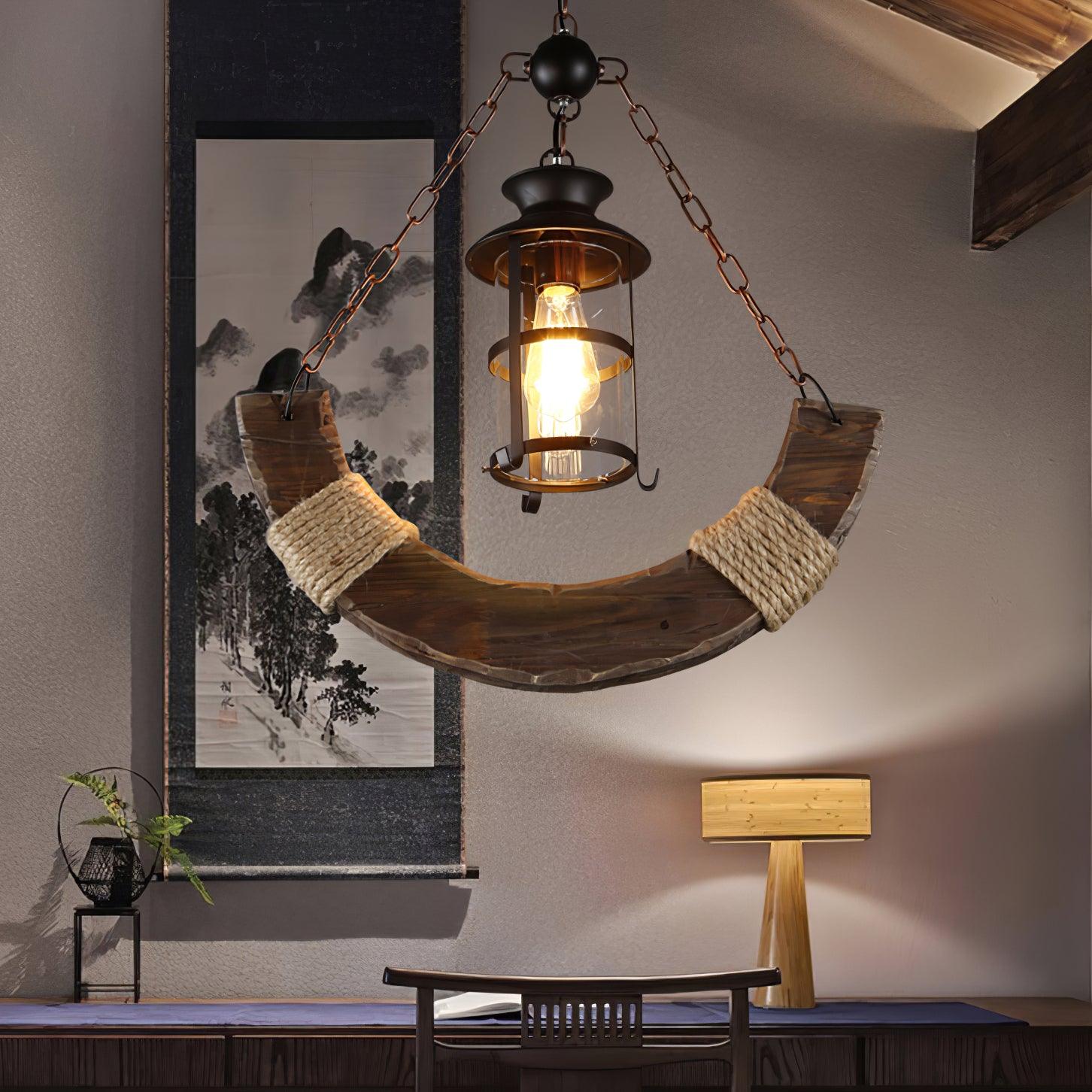 Aurzorir Vintage Wood Chandelier - Blowlighting