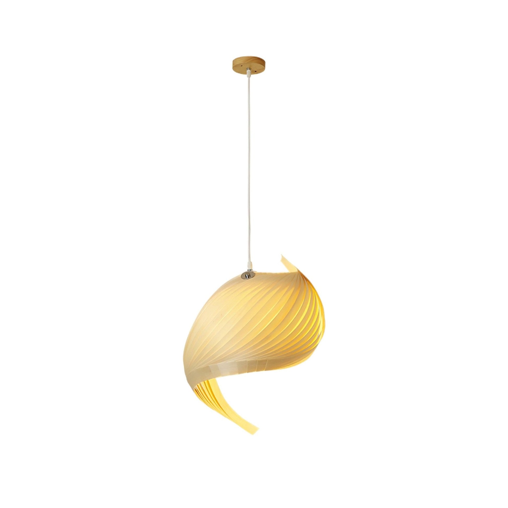 Cumiror Postmodern Luxury Shell Wood Wood Pendant Light - Blowlighting