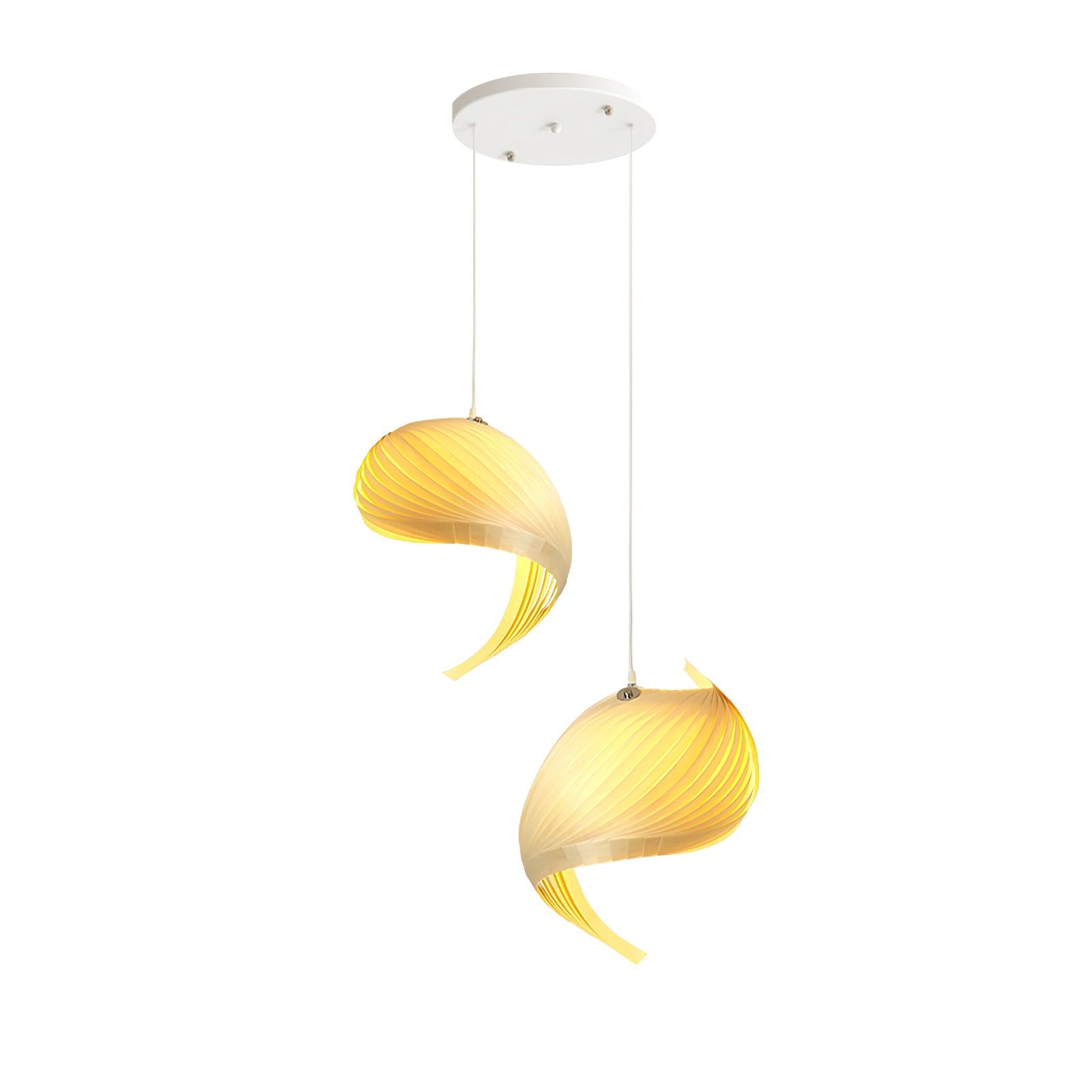 Cumiror Postmodern Luxury Shell Wood Wood Pendant Light - Blowlighting