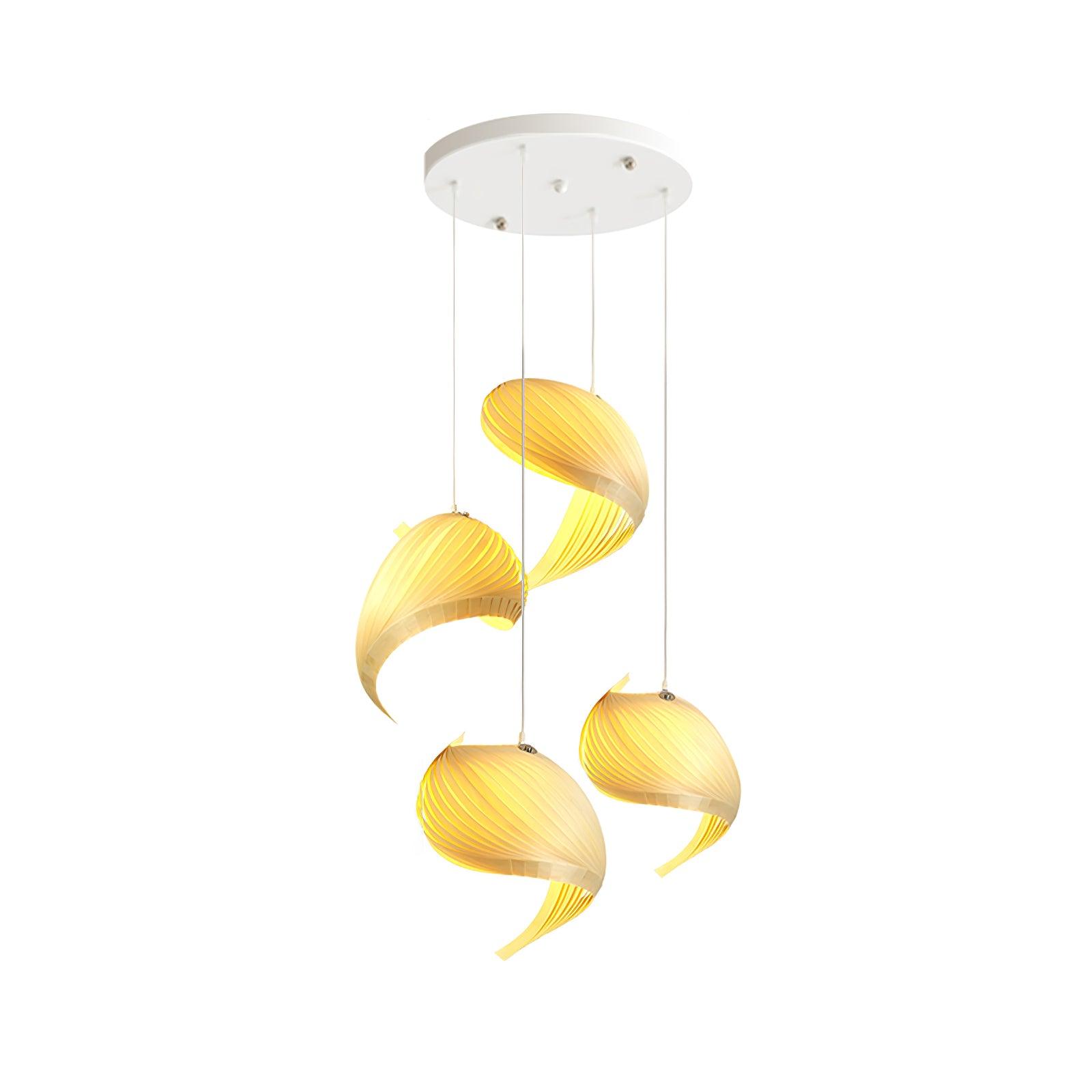 Cumiror Postmodern Luxury Shell Wood Wood Pendant Light - Blowlighting