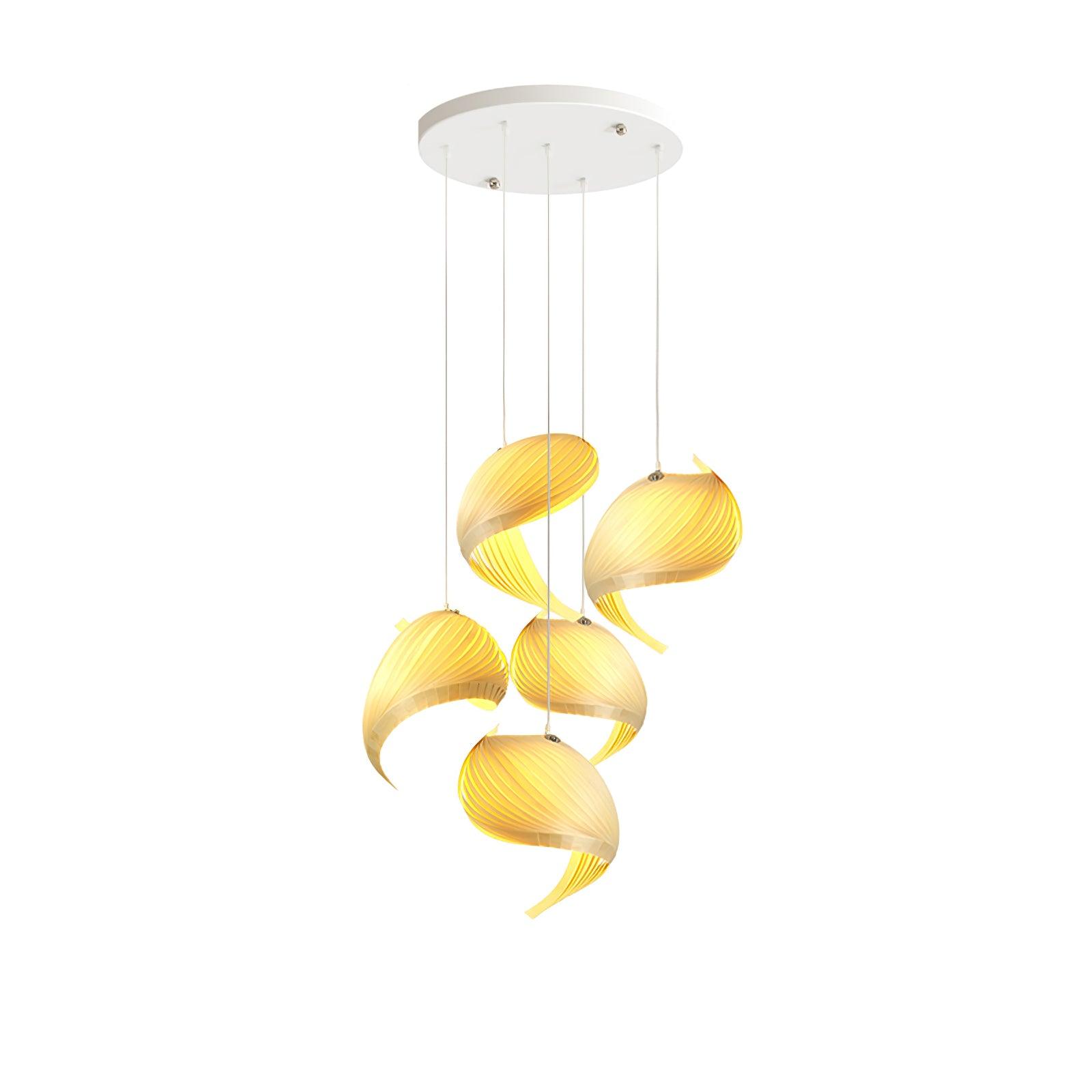 Cumiror Postmodern Luxury Shell Wood Wood Pendant Light - Blowlighting