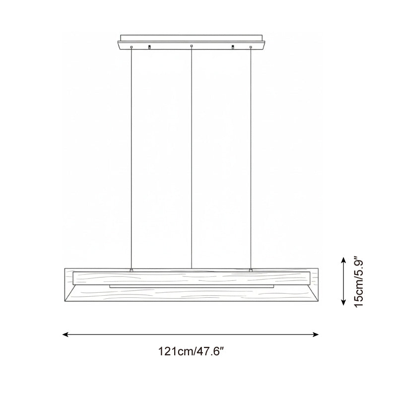 Nebula Minimalist Wood Loom Chandelier
