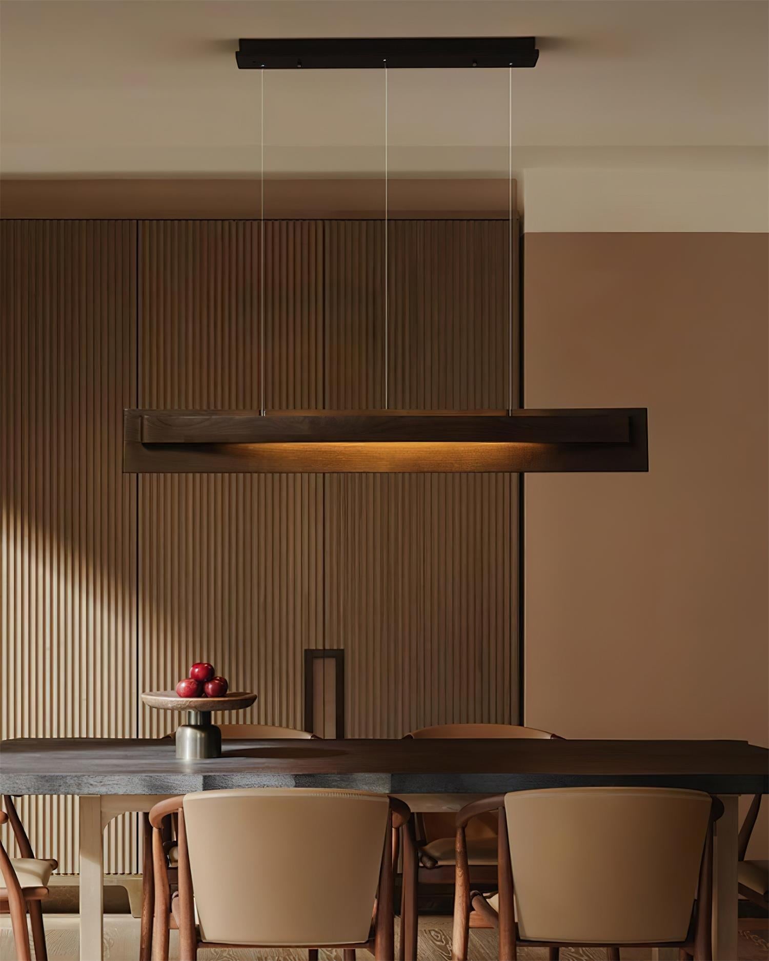 Nebula Minimalist Wood Loom Chandelier
