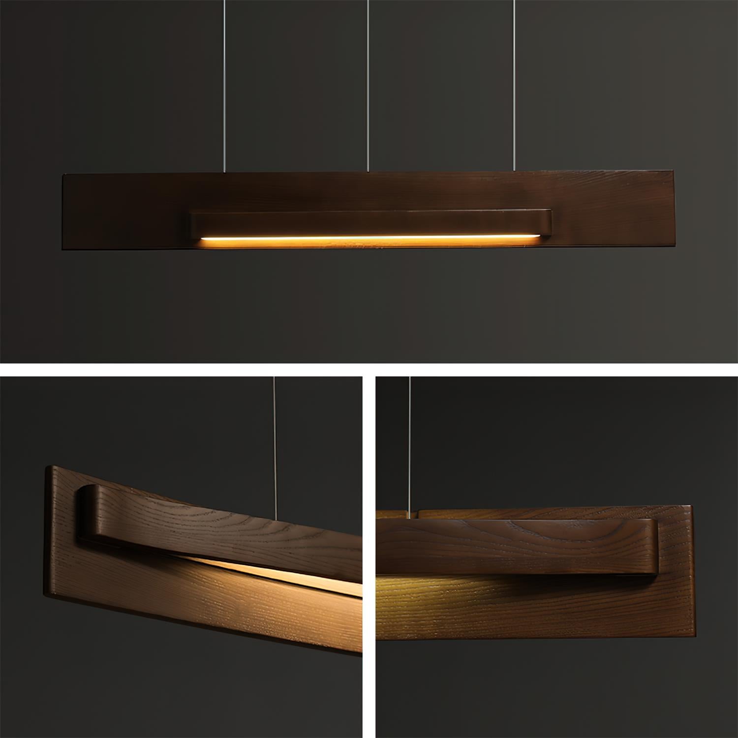 Nebula Minimalist Wood Loom Chandelier