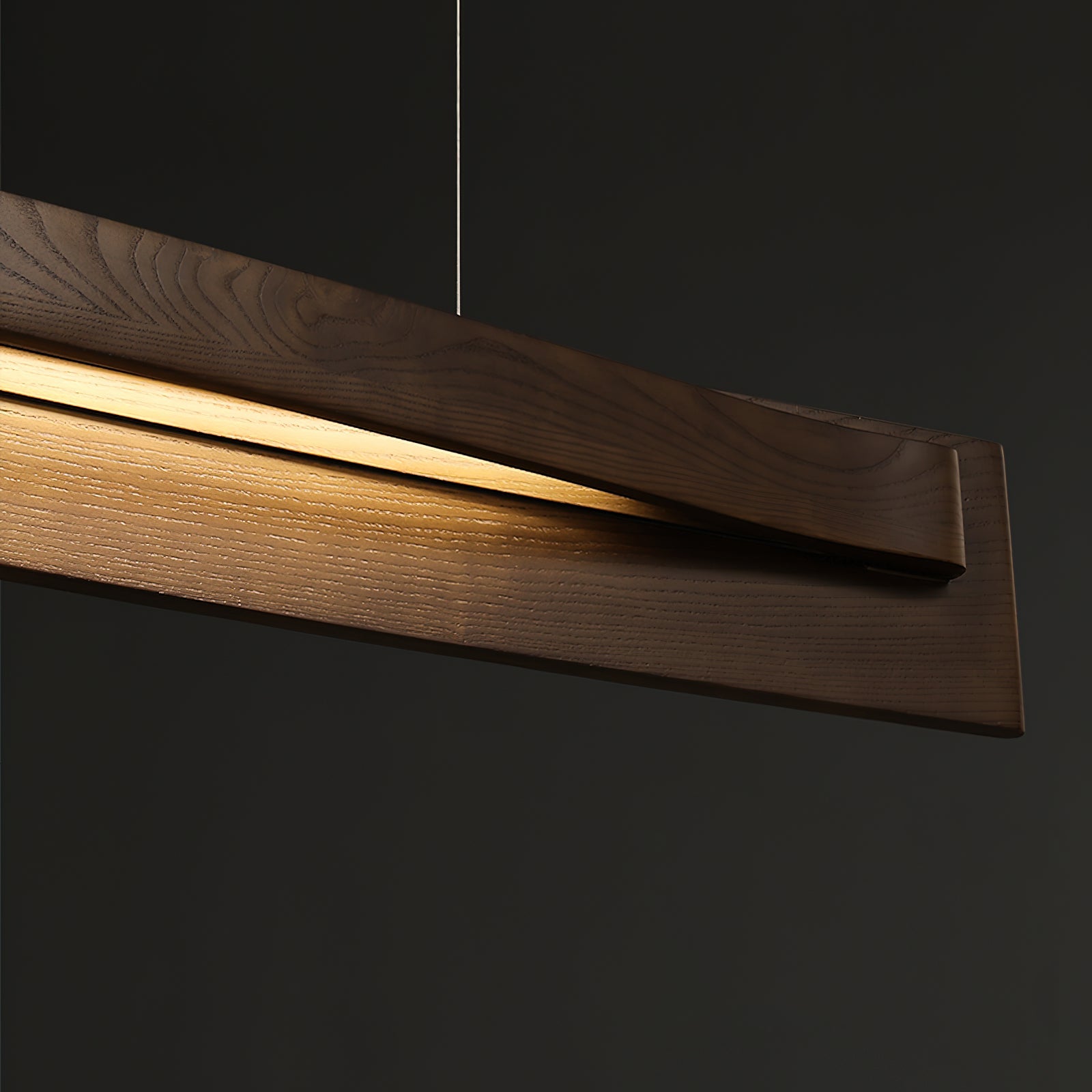 Nebula Minimalist Wood Loom Chandelier