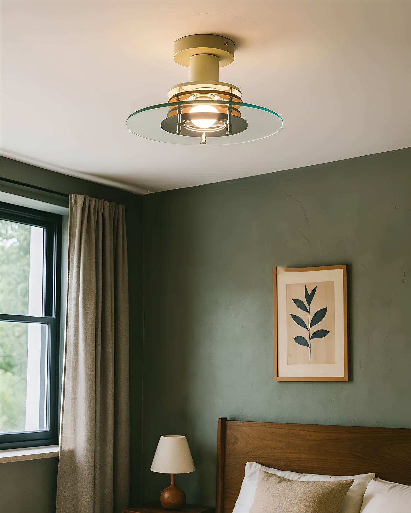 Nello Modern Glass Ceiling Light