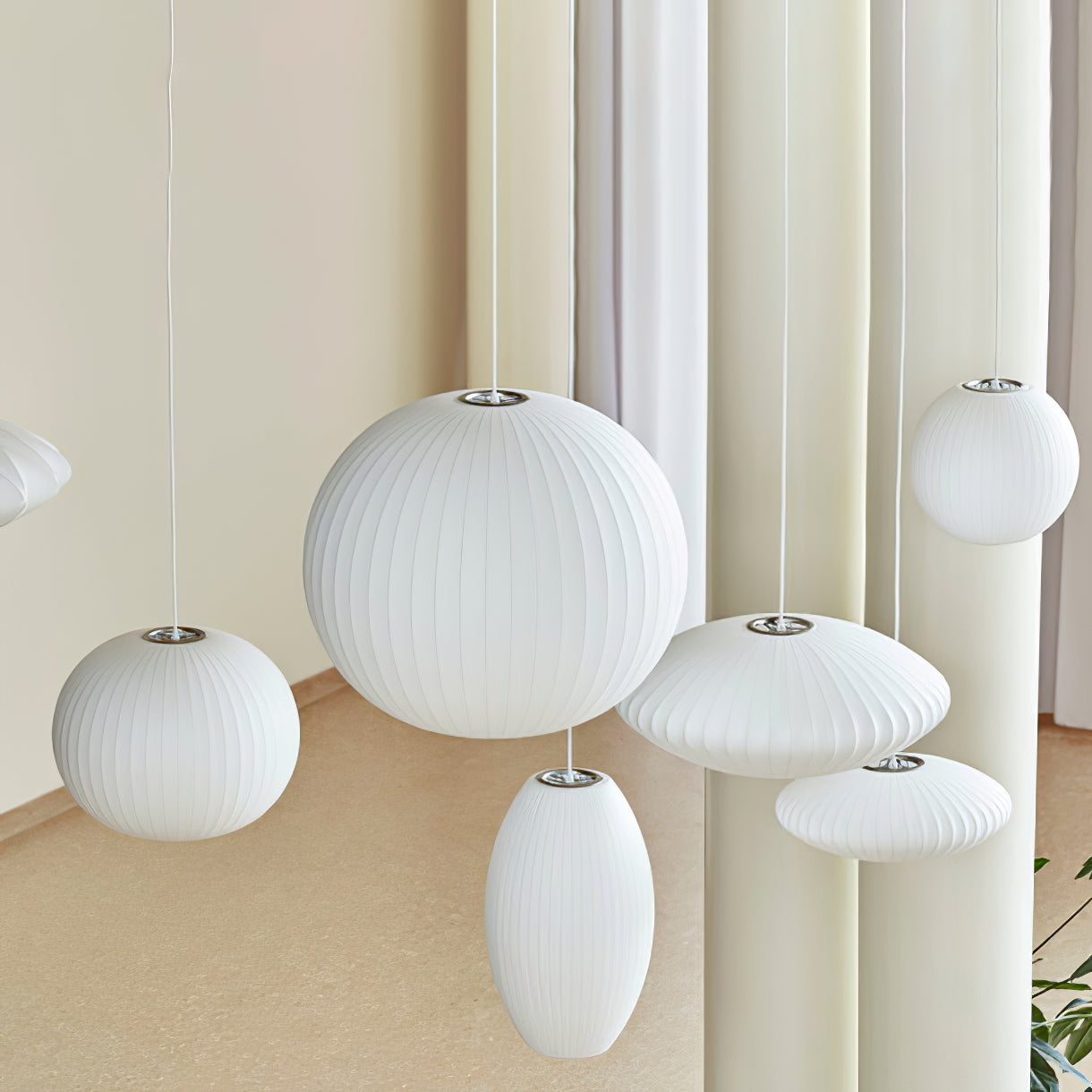 Nelson Swing Arm Pendant Lamp - Blowlighting