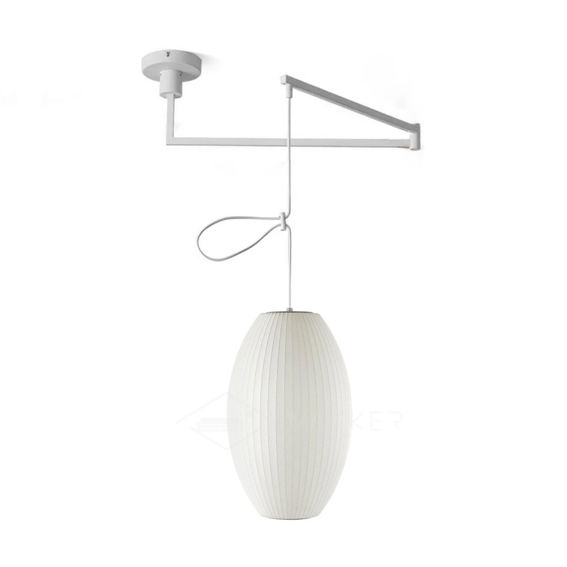 Nelson Swing Arm Pendant Lamp - Blowlighting