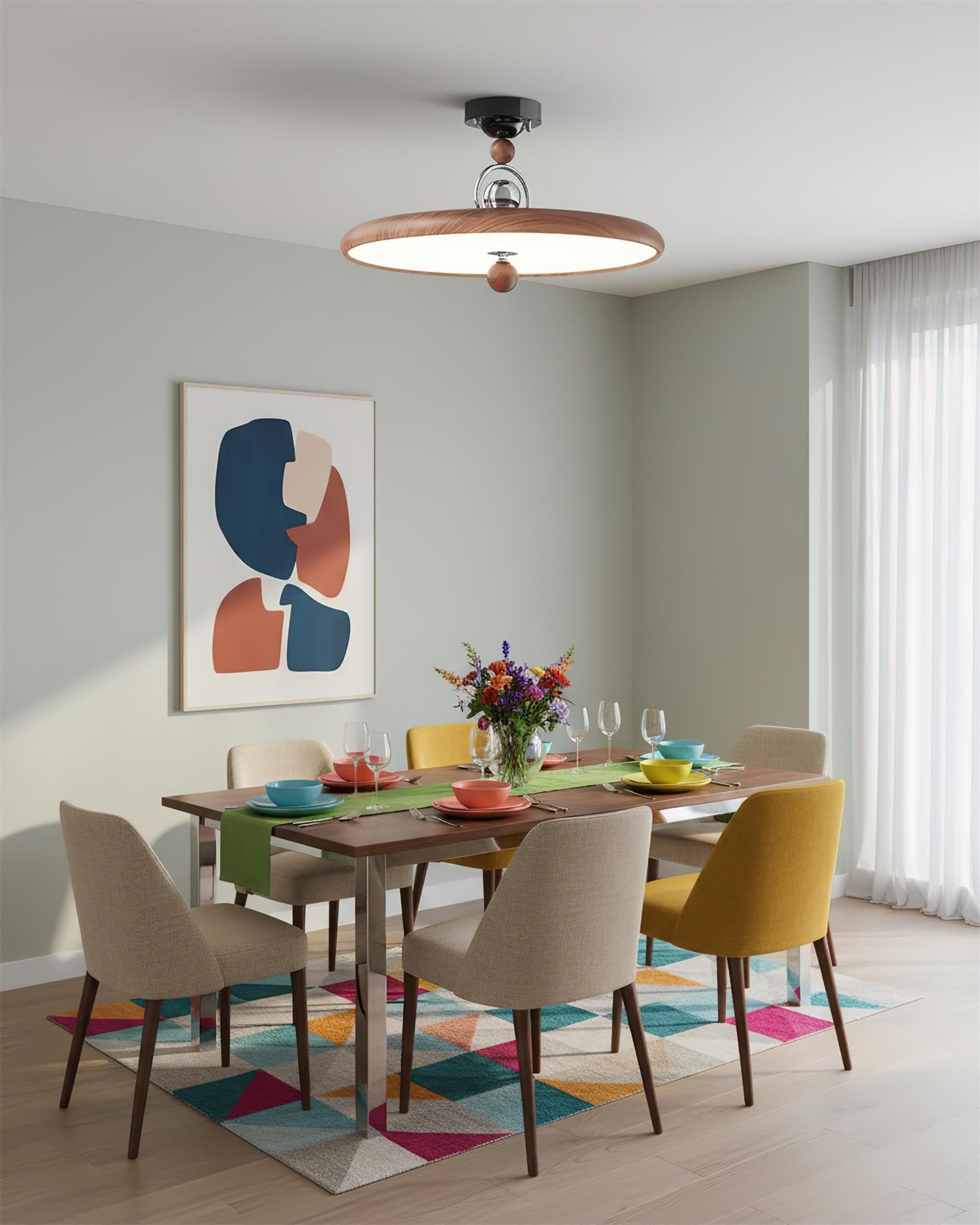 Kismet Metal Disc Ceiling Lamp