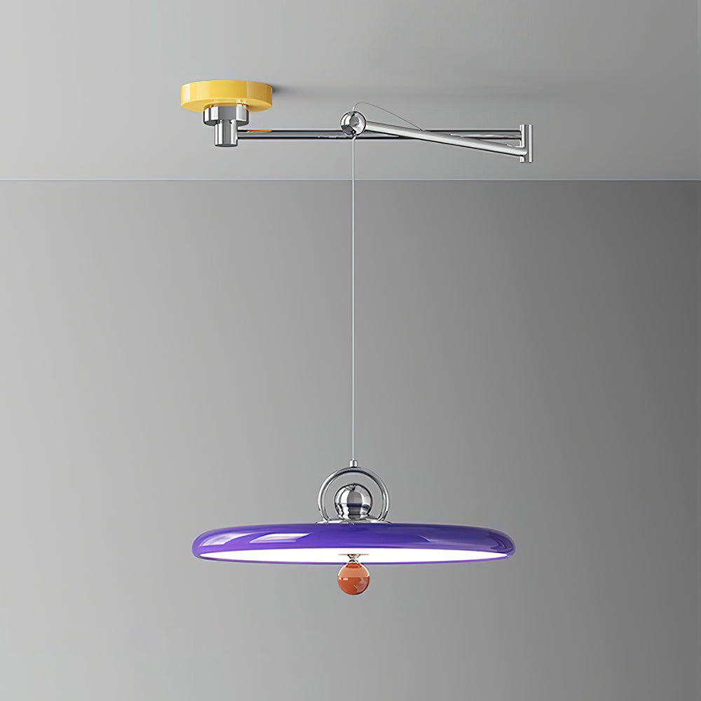 Glide Swing Arm Acrylic Pendant Lamp