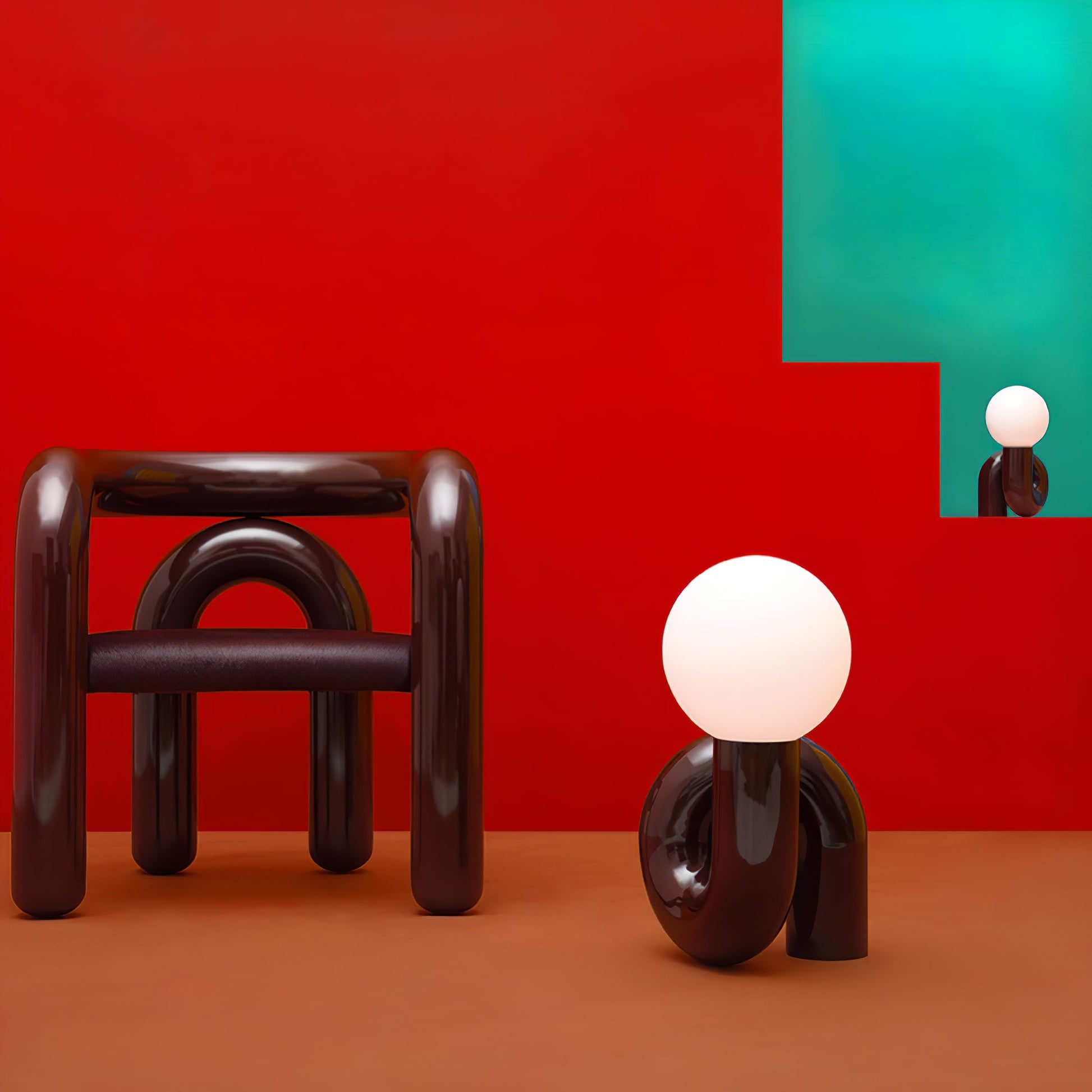 Playful N Shape Table Lamp - Blowlighting