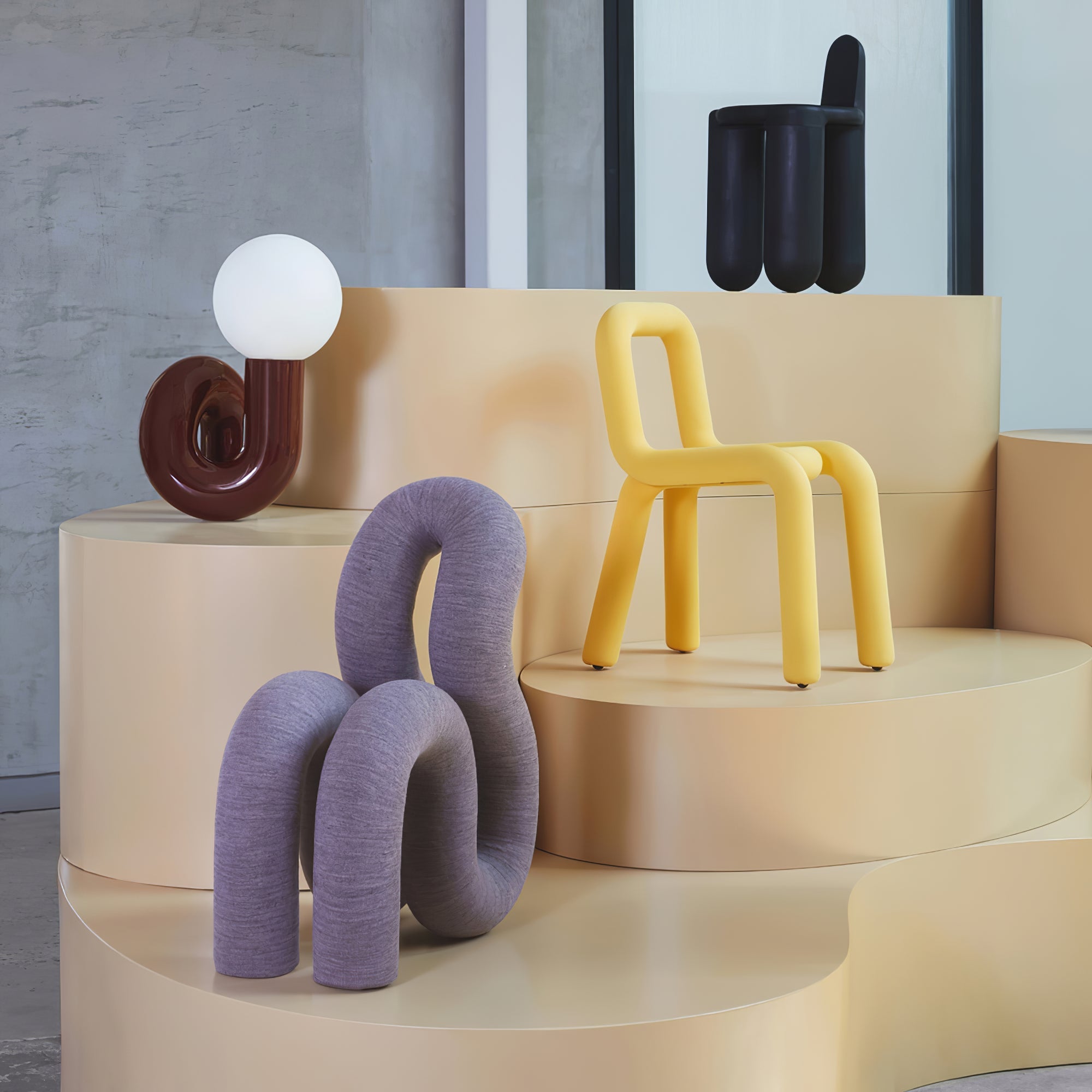 Playful N Shape Table Lamp - Blowlighting