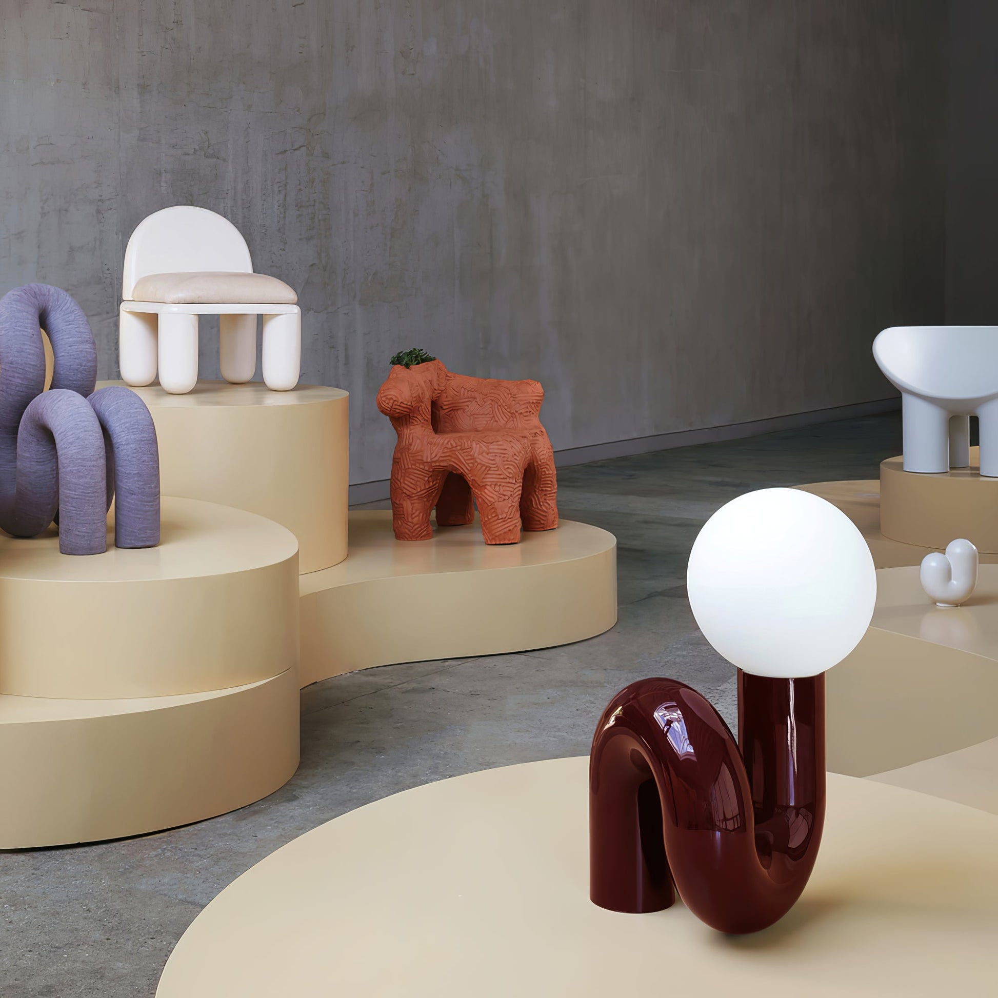 Playful N Shape Table Lamp - Blowlighting